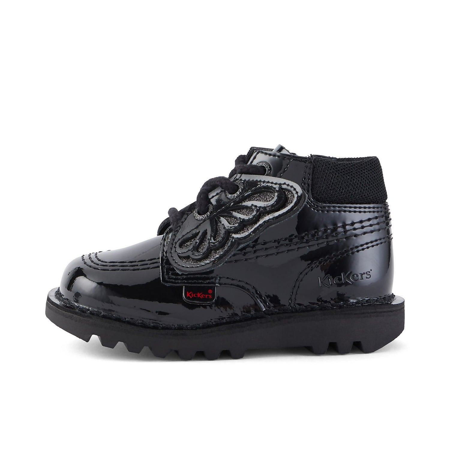 Infant black clearance patent boots