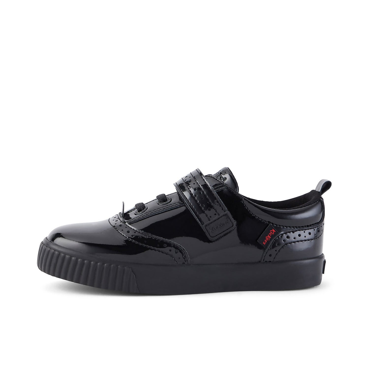 Junior Girls Tovni Brogue Patent Leather Black
