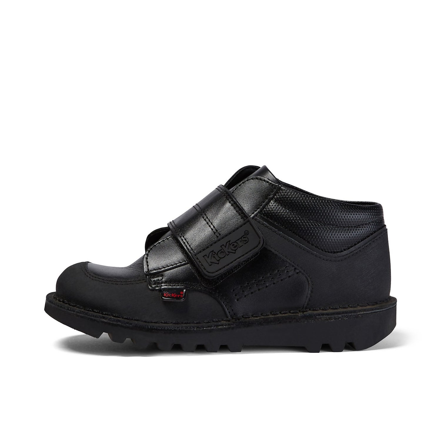 Junior Boys Kick Mid Scuff Leather Black 12.5