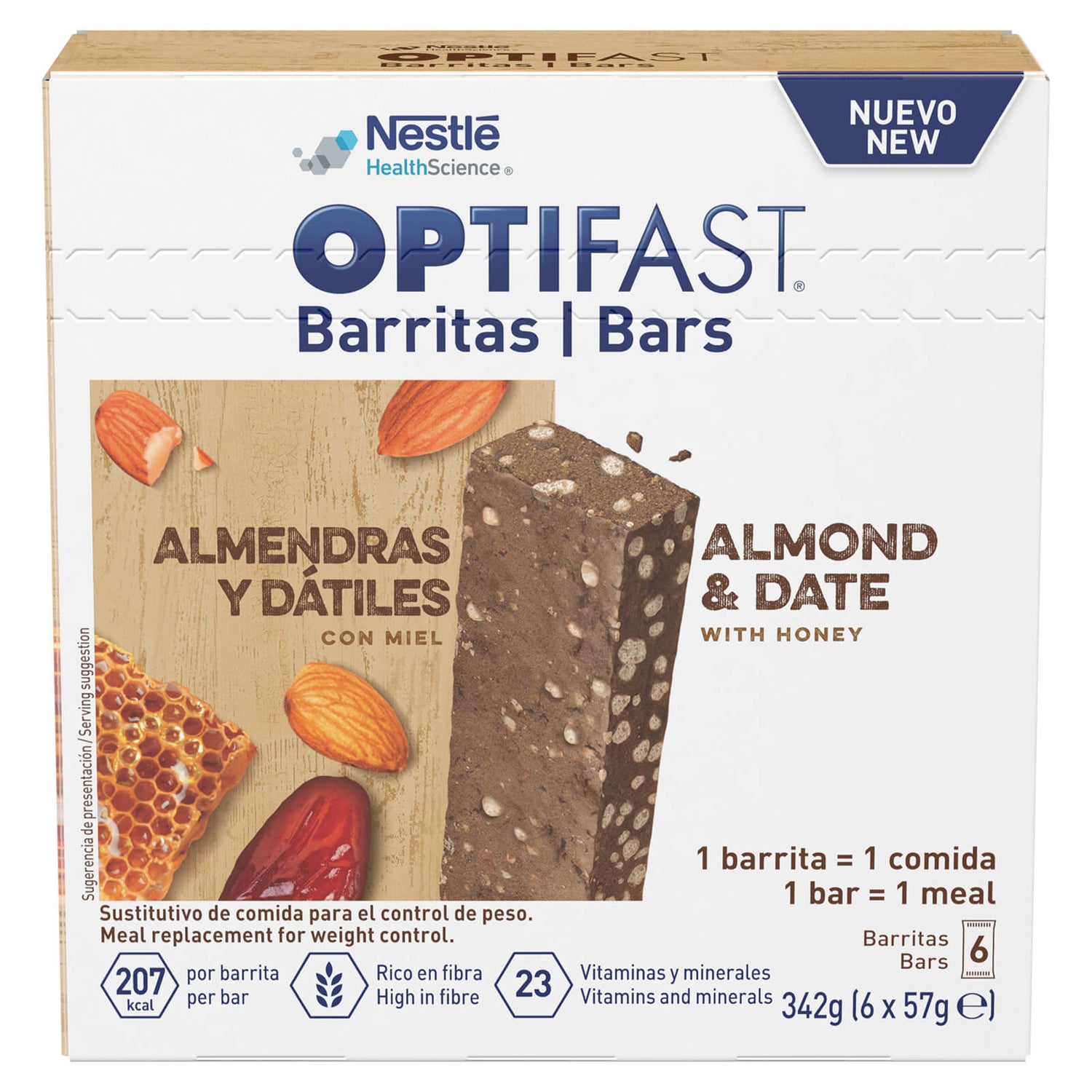 Meal Bar - Almond Date and Honey - 6 x 57g