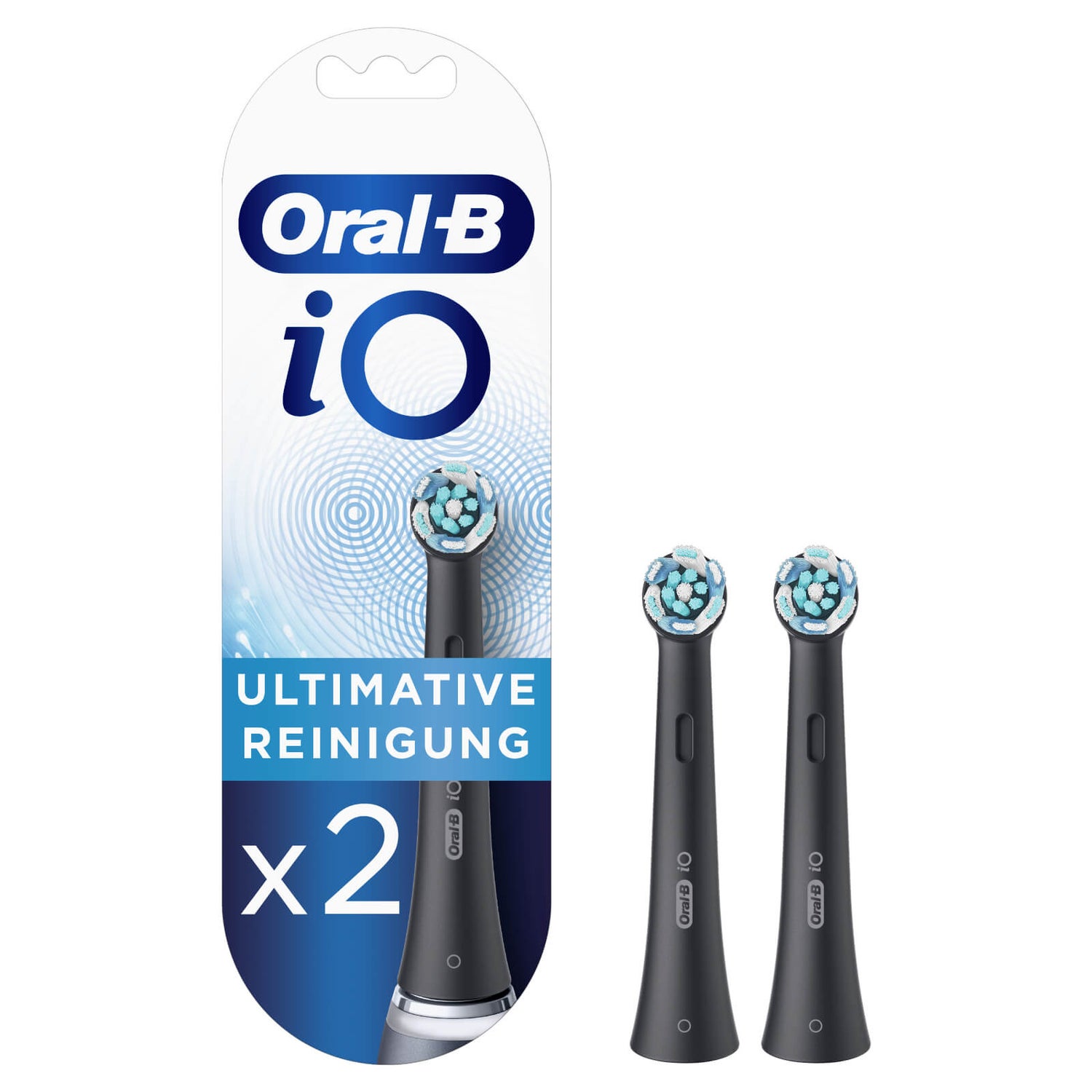 Oral-B iO Black Ultimative Reinigung Aufsteckbürsten, 2 Stück