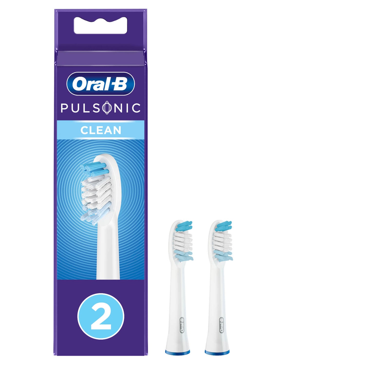 Oral-B Pulsonic Clean Aufsteckbürsten, weiß, 2 Stück