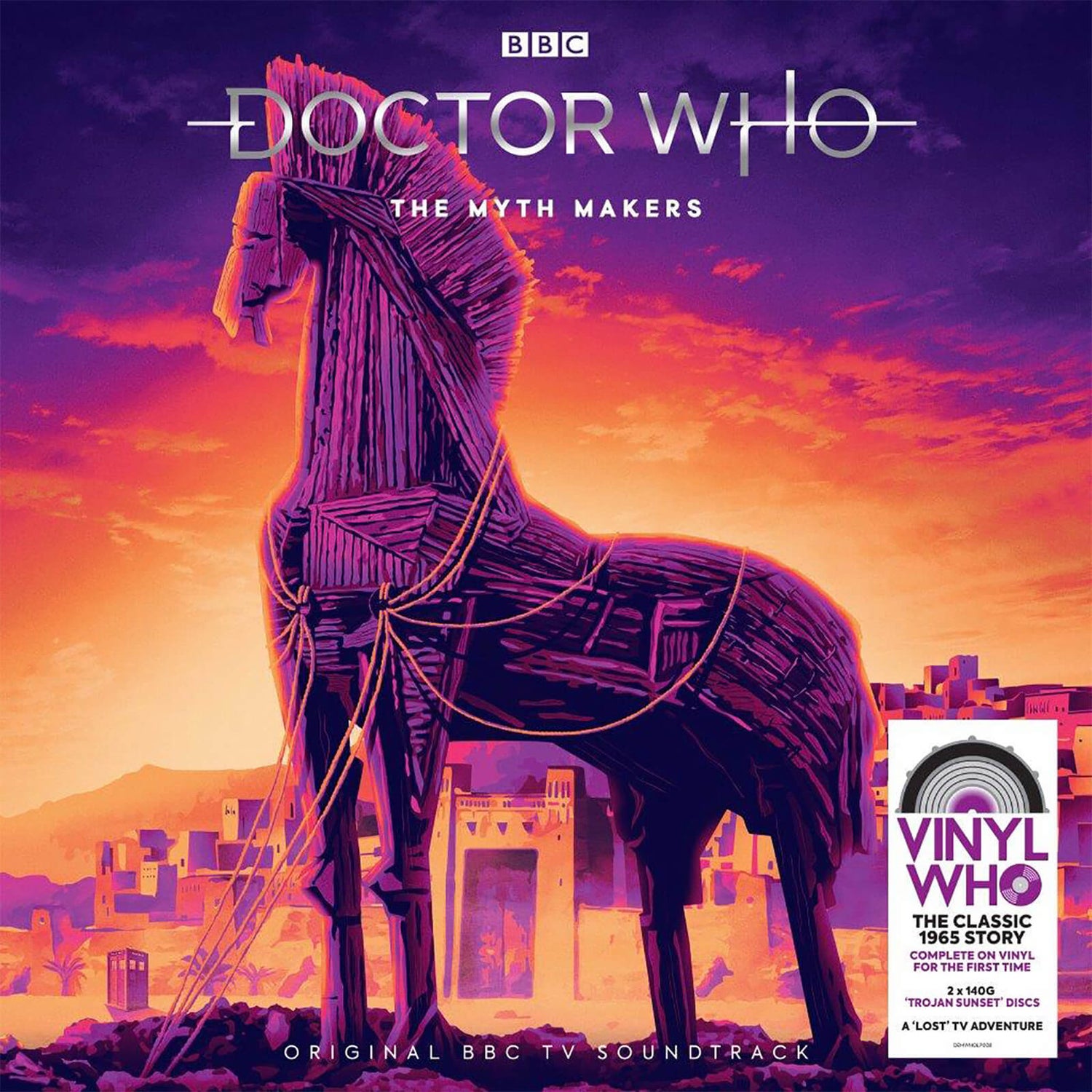 Doctor Who - The Myth Makers (140g Trojan Sunset Splatter Vinyl)