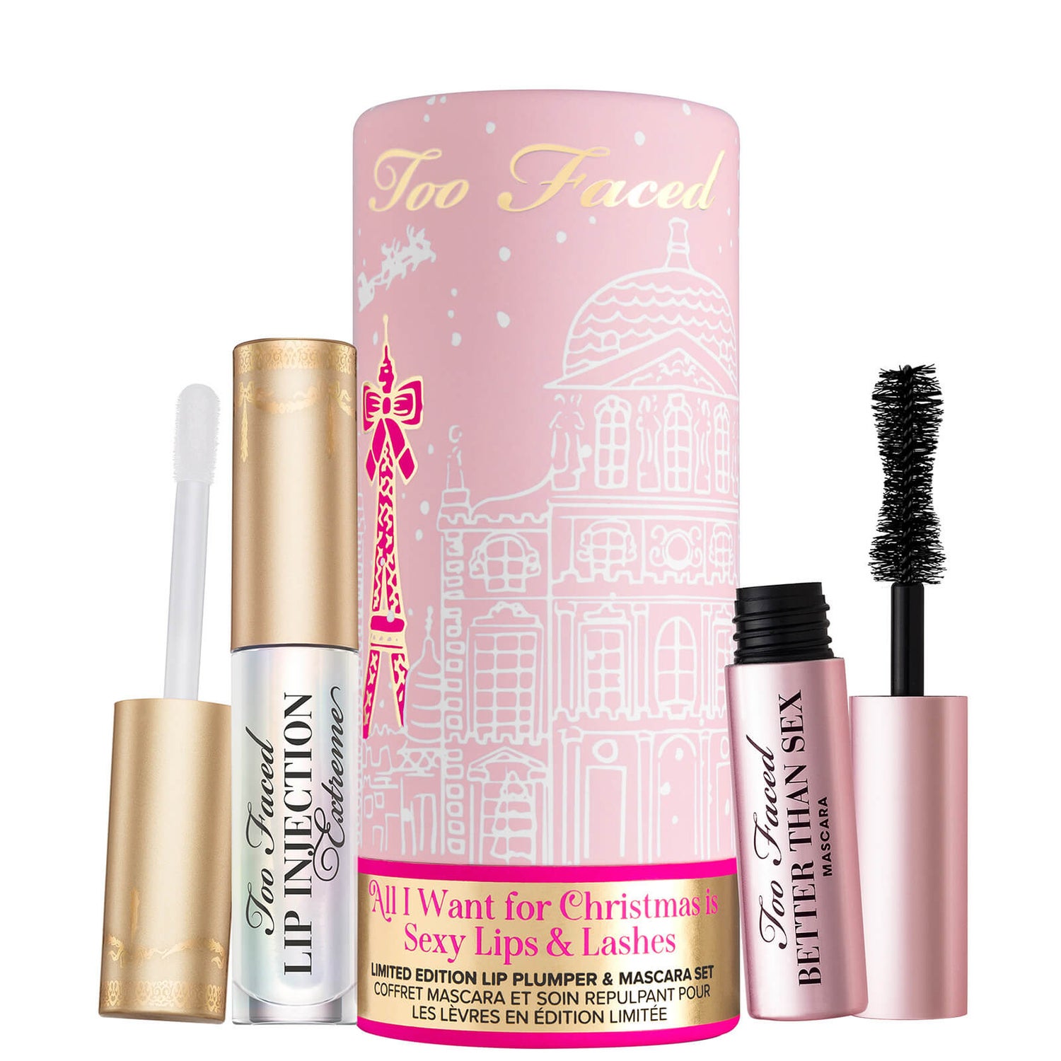 Too Faced Limited Edition All I Want for Christmas Are Sexy Lips and Lashes Set (im Wert von 28,40 €)