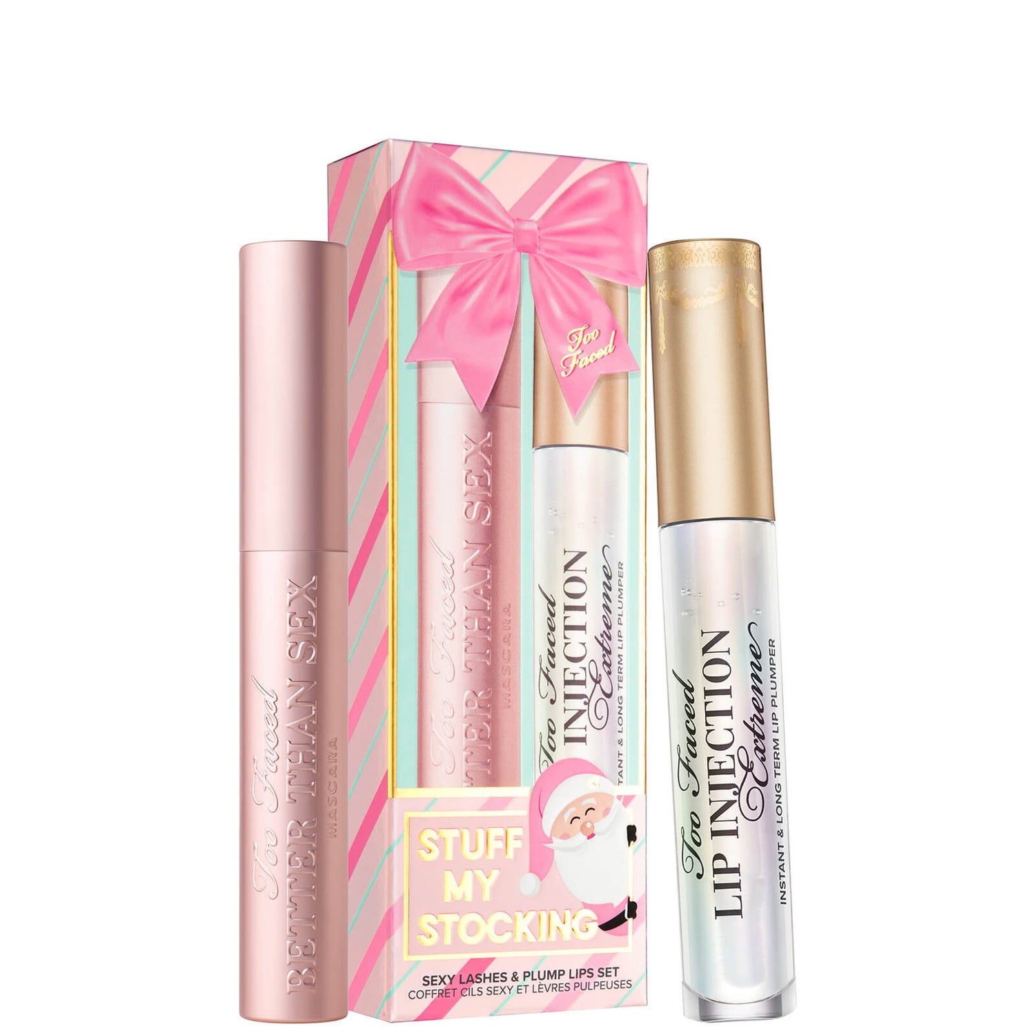 Too Faced Limited Edition Stuff My Stocking Mascara and Lip Plumper Set (Worth £46.00)