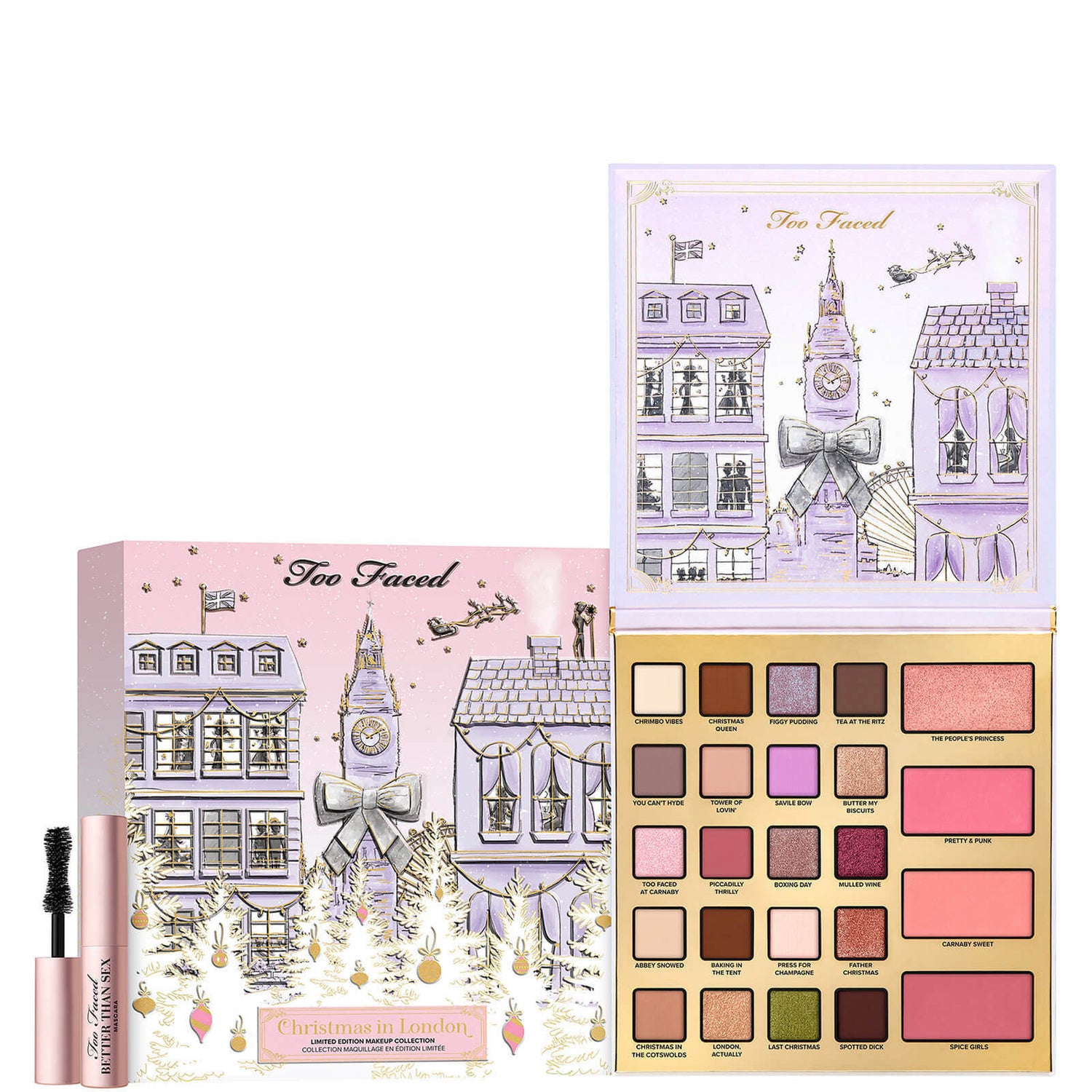 Too Faced Limited Edition Christmas in London Makeup Set -setti