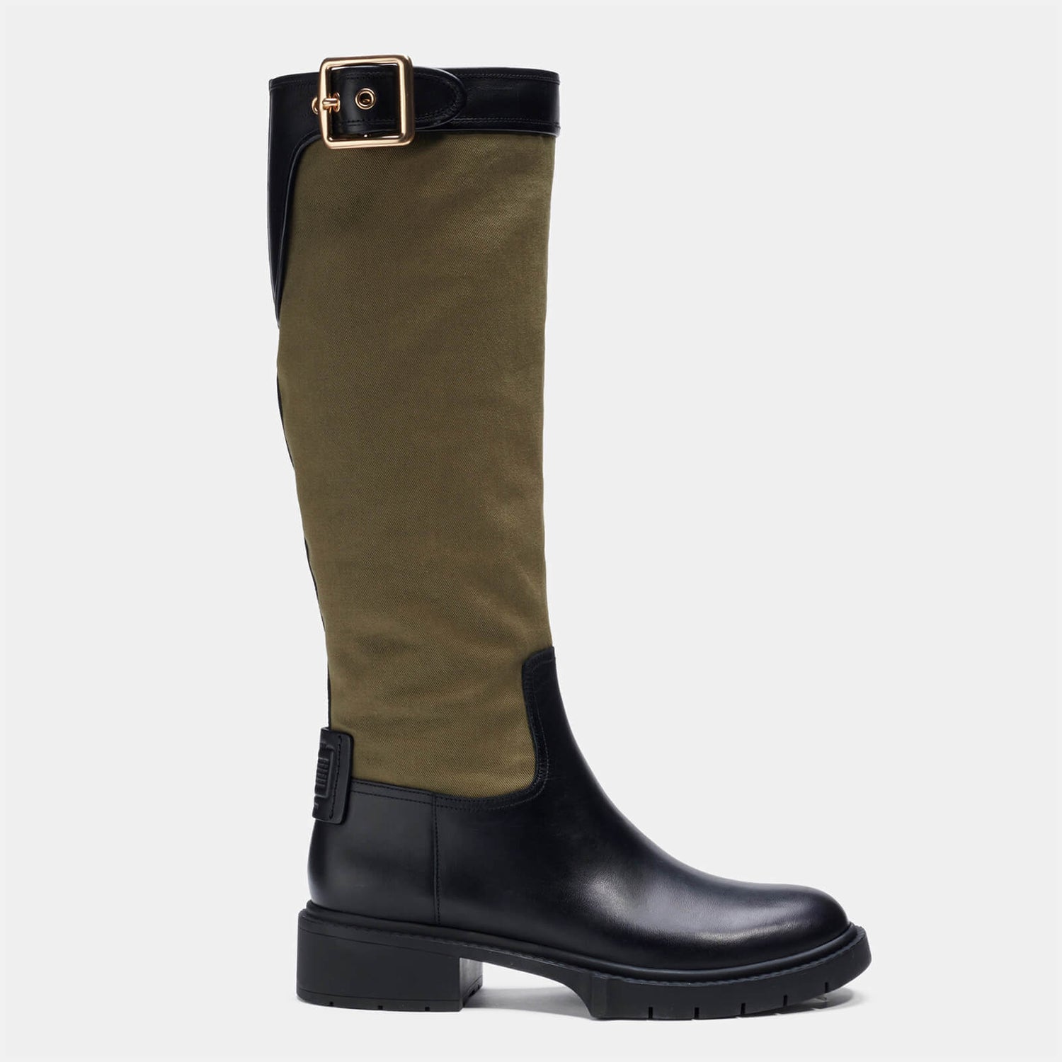 Coach Women's Leigh Leather Knee High Boots - Army Green - UK 3