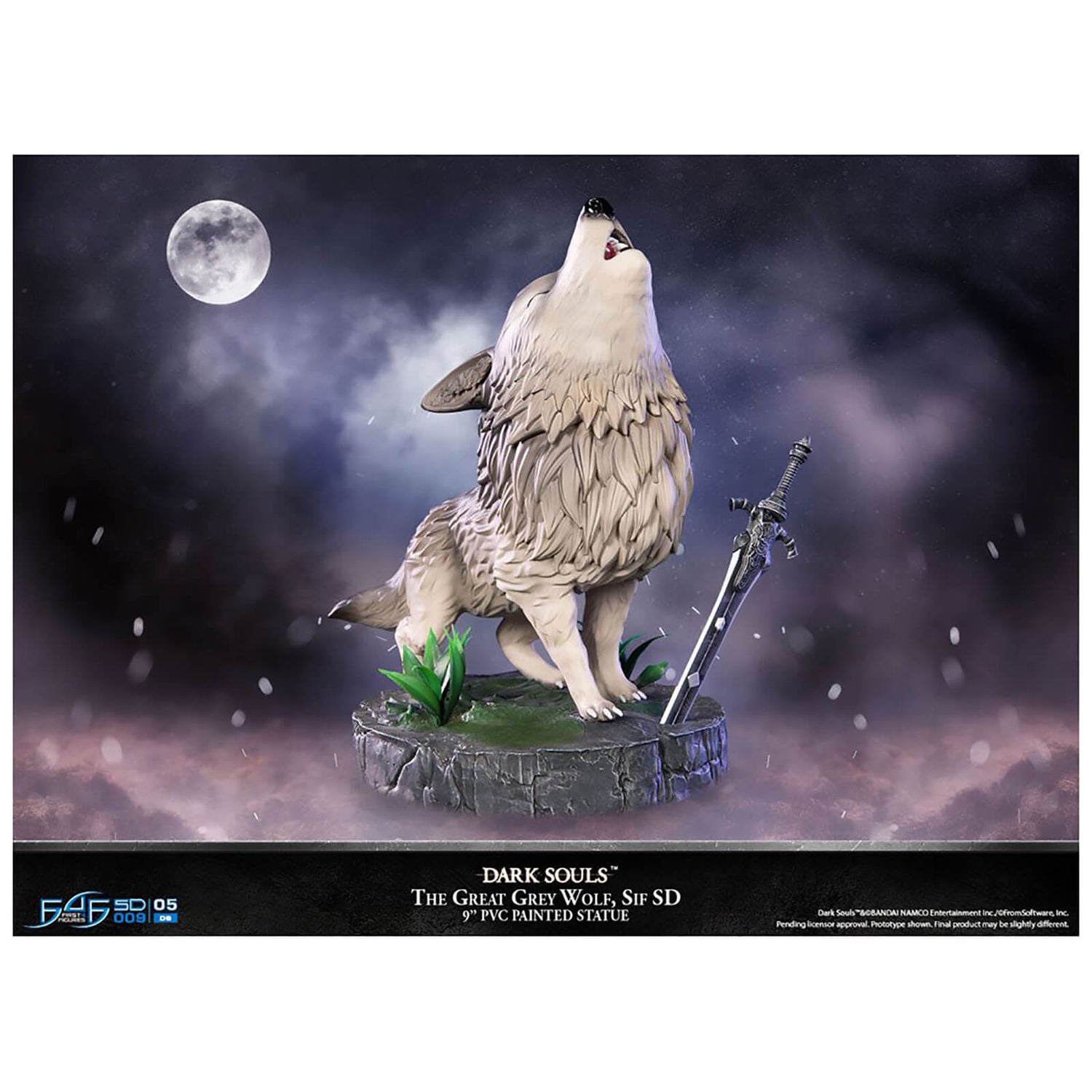 First 4 Figures Dark Souls The Great Grey Wolf Sif 9 Inch PVC Statue