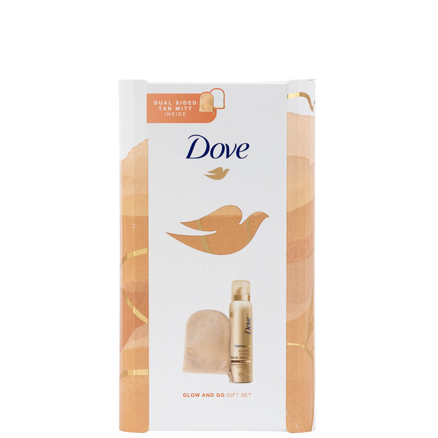 Dove Glow & Go Gradual Self Tan Gift Set zestaw prezentowy z pianką samoopalającą