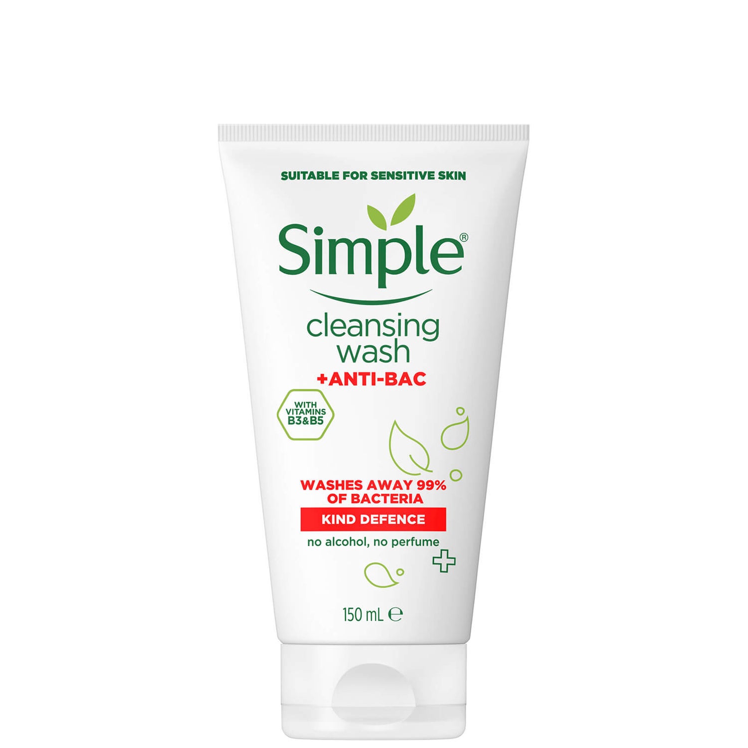 Simple Kind Defence Anti-Bac Cleansing Wash -pesuaine, 150 ml