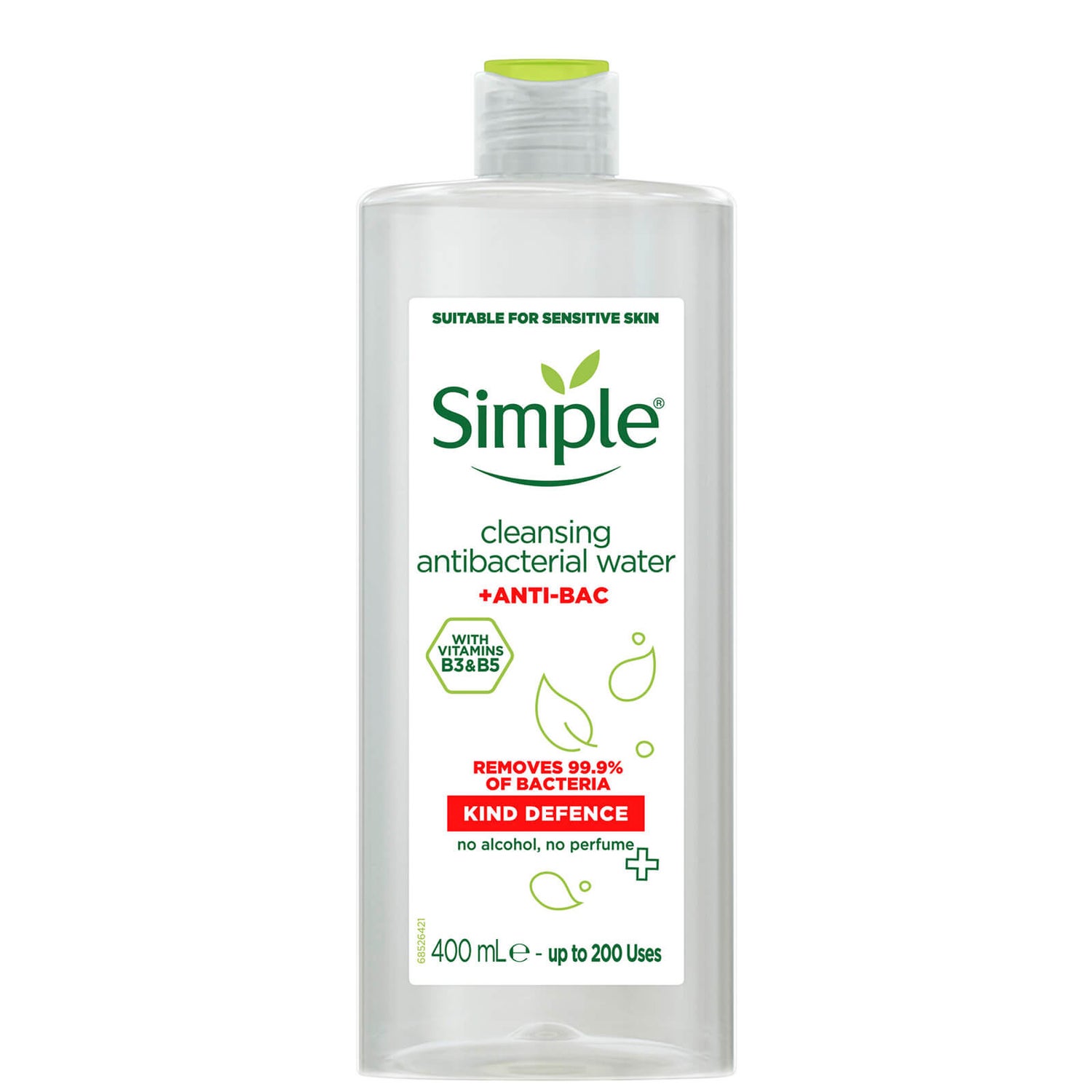 Simple Kind Defence Anti-Bac Micellar Cleansing Water -misellaarivesi, 400 ml