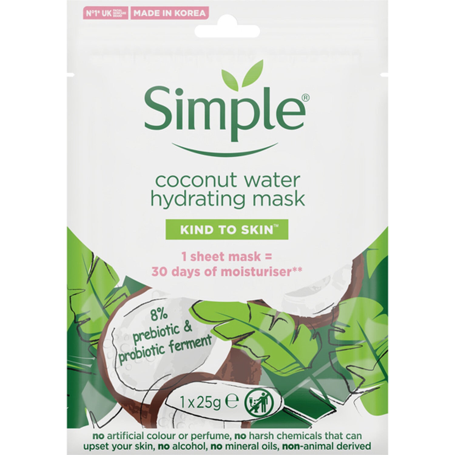 Simple Kind To Skin Coconut Water Hydrating Mask