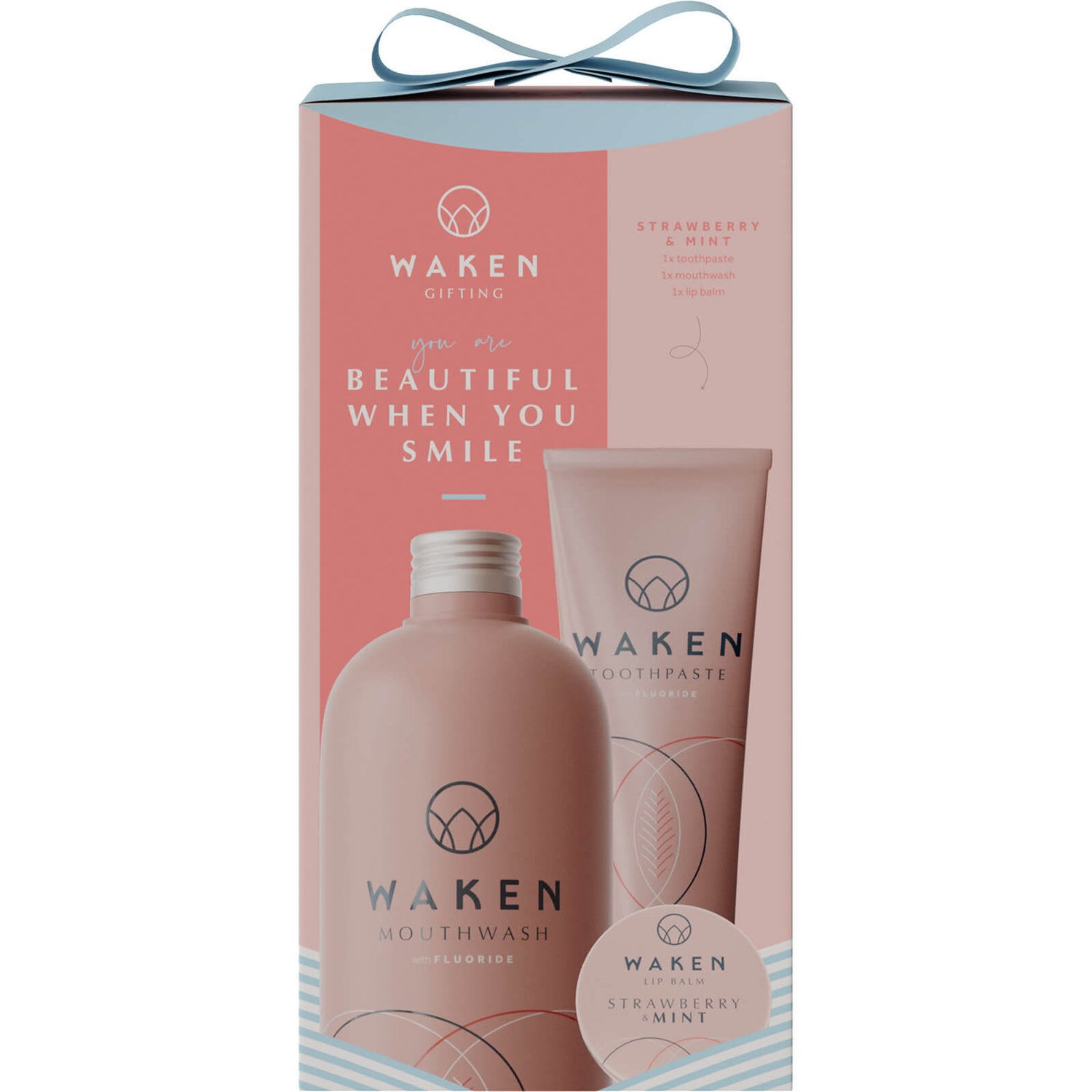 Waken Gift 3 Beautiful When You Smile - Strawberry 850g (Worth £14.50)