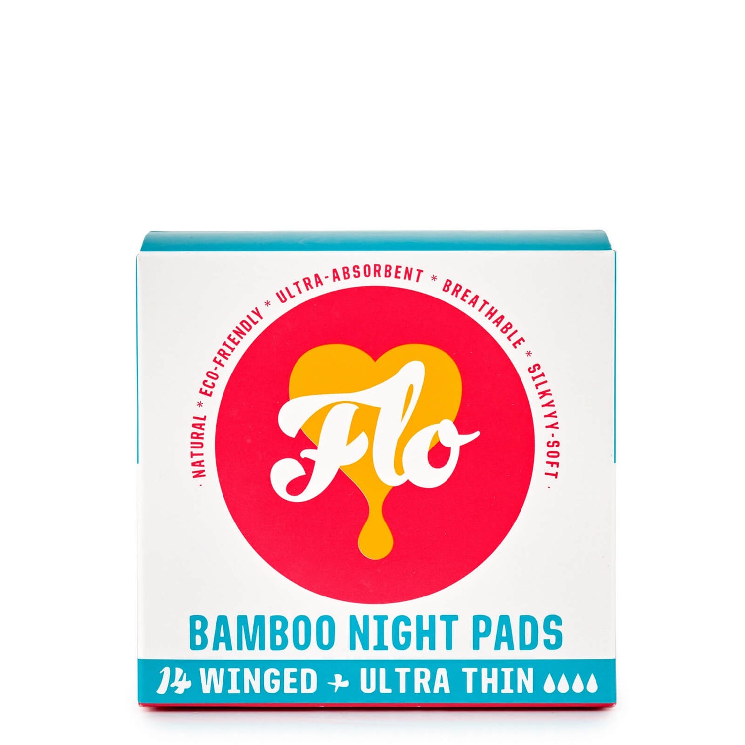 FLO Bamboo Night Pad Pack (14 Pads)