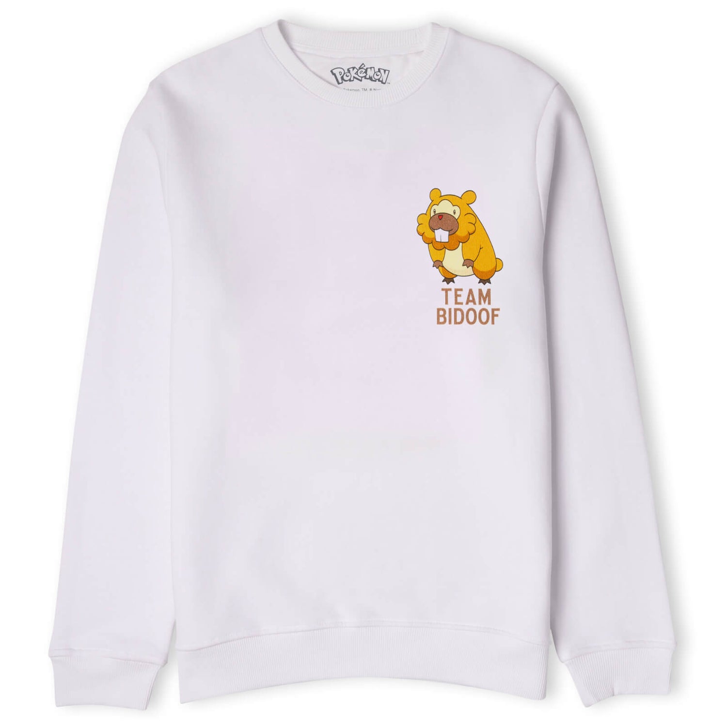 Pokémon Team Bidoof Unisex Sweatshirt - White