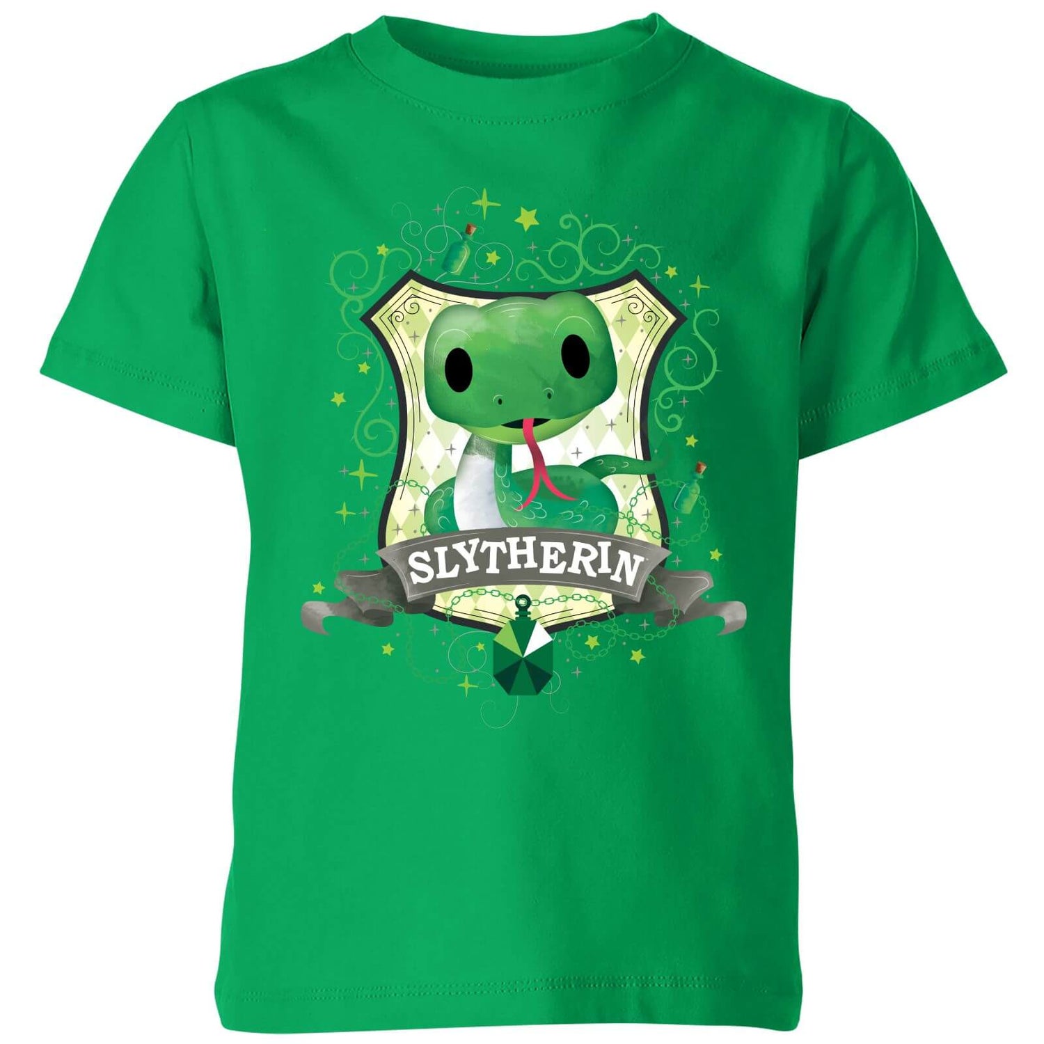 Camiseta para niños Slytherin de Harry Potter - Verde kelly