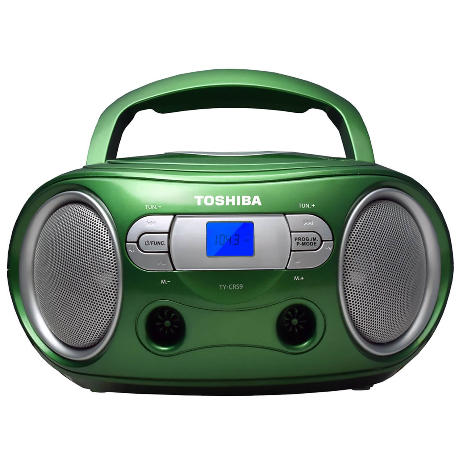Descendencia Línea de metal Anoi Toshiba Portable CD Boombox - Green Electronics | Zavvi España