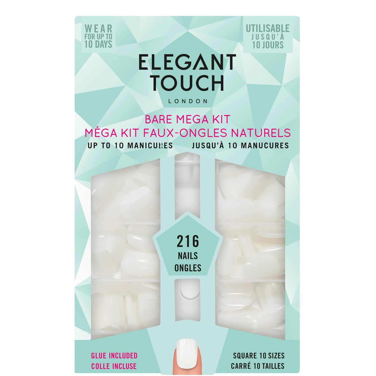 Elegant Touch Bare Bumper Kit Square 216 Pieces
