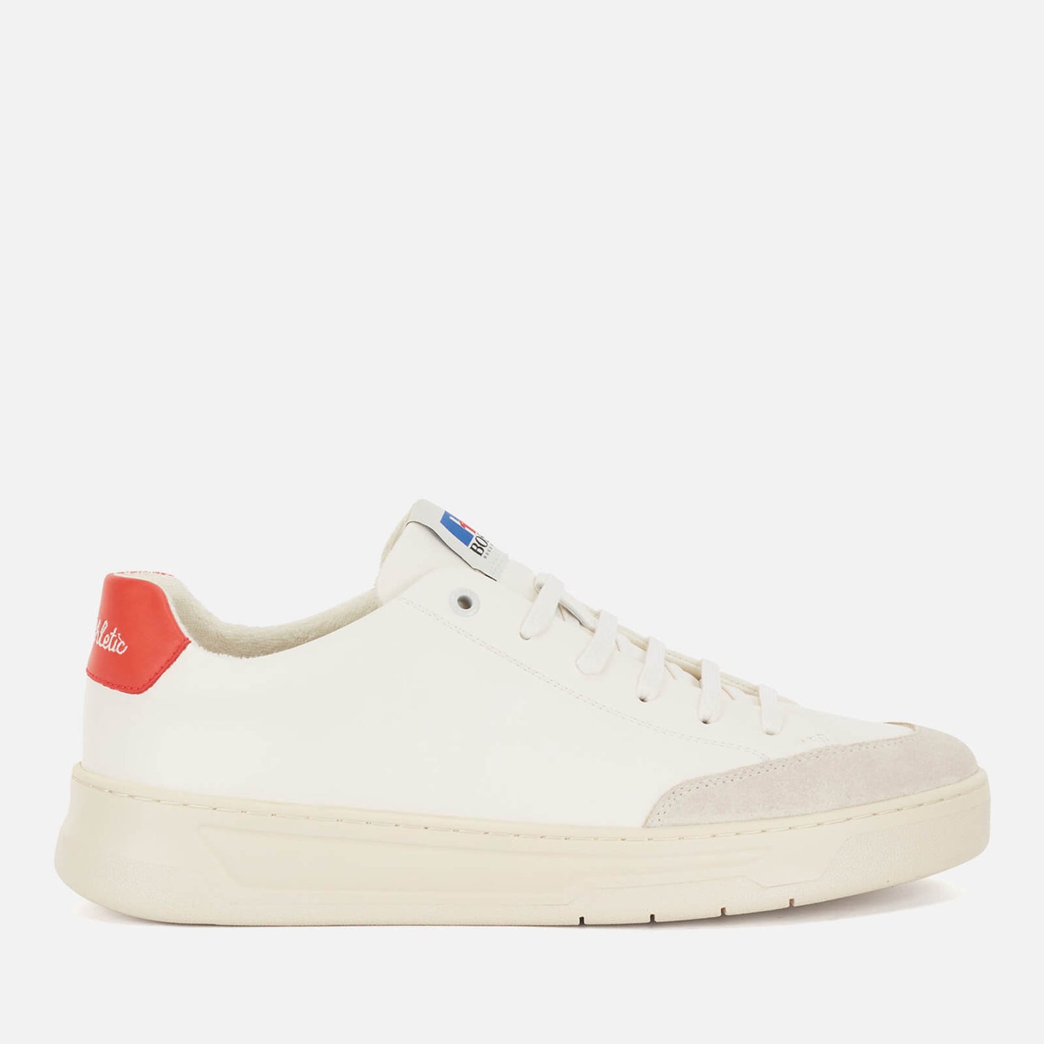 BOSS X Russell Athletic Men's Baltimore Tennis 01 Trainers - Open White - UK 9