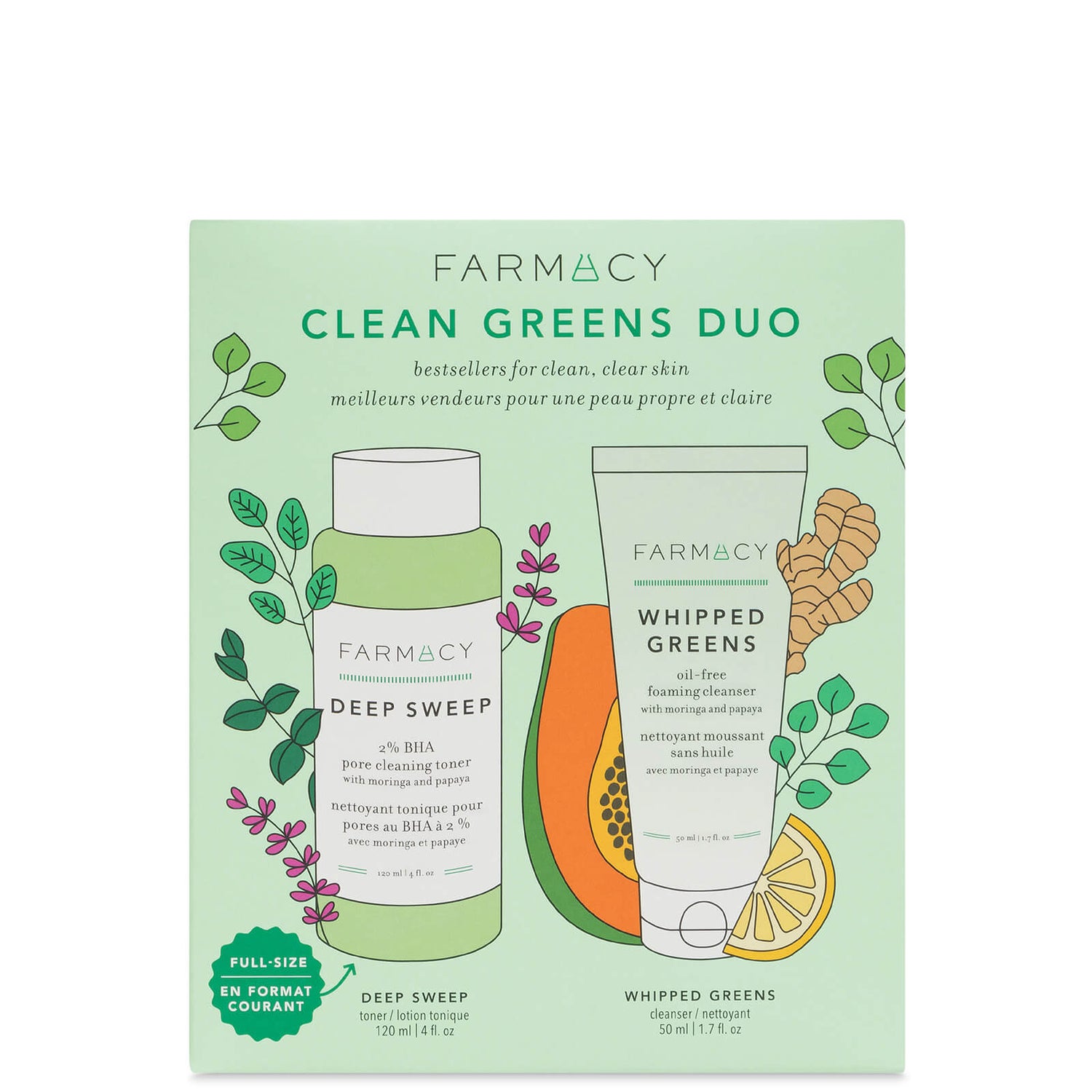 FARMACY Clean Greens Duo (Worth £36.00)