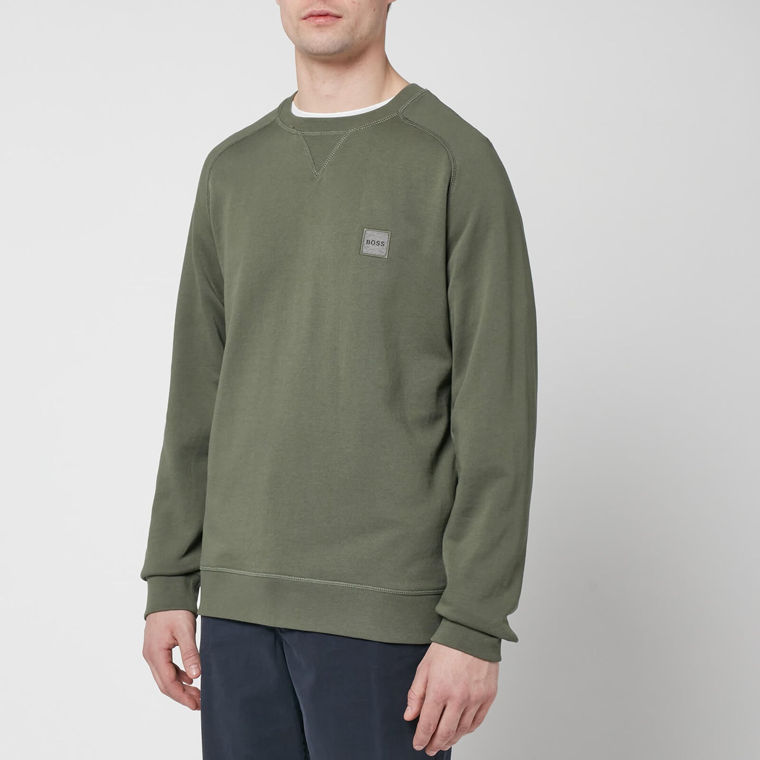 BOSS Orange Men's Westart 1 Crewneck Sweatshirt - Open Green