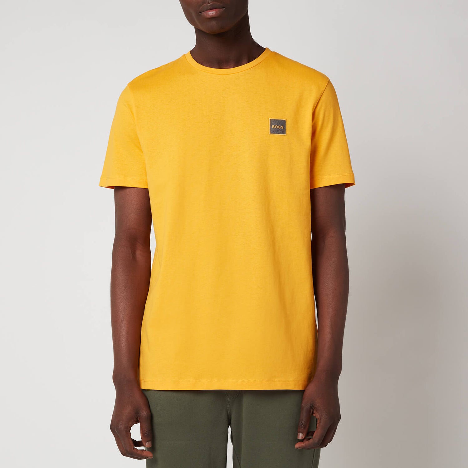 BOSS Casual Men's Tales 1 Crewneck T-Shirt - Medium Yellow