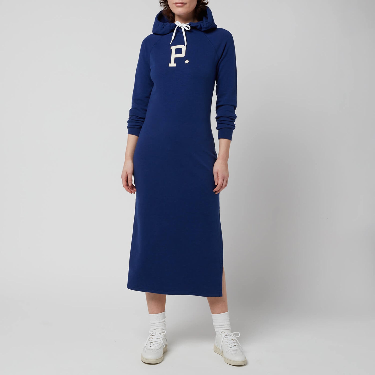 Polo Ralph Lauren Women's Hooded Midi Sweatshirt Dress - Fall Royal