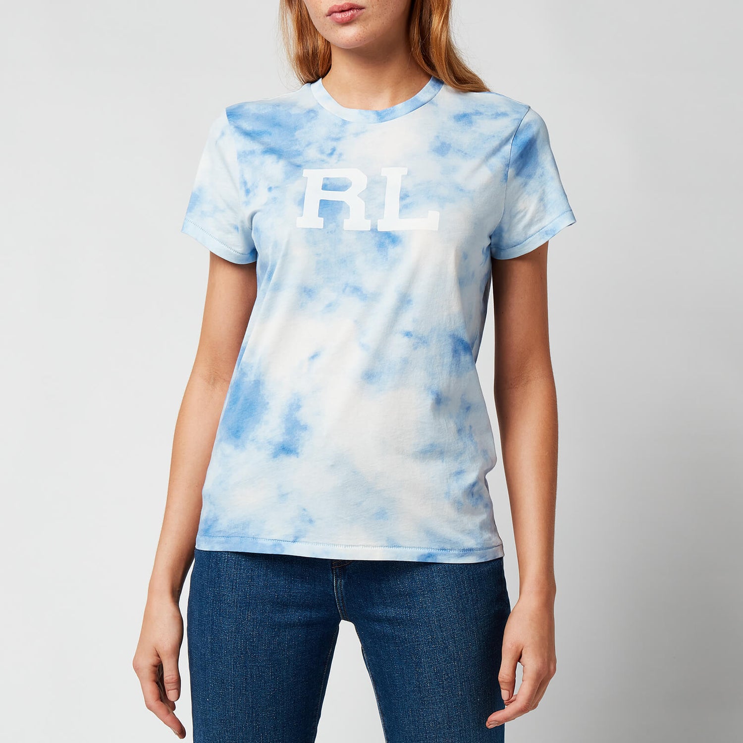 Polo Ralph Lauren Women's Bleach Print T-Shirt - Bleached Indigo - XS