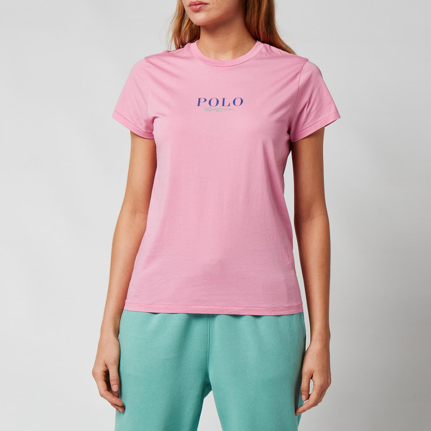 Polo Ralph Lauren Women's Polo Handwriting Logo T-Shirt - Beach Pink
