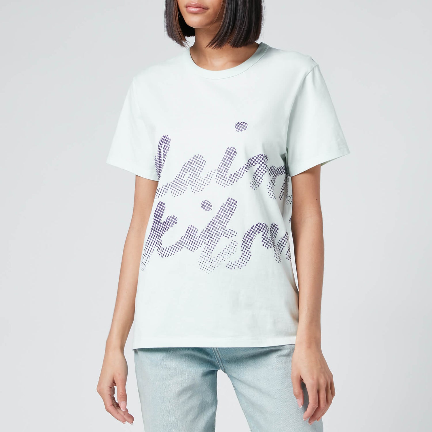 Maison Kitsuné Women's Handwriting Classic T-Shirt - Mint - M