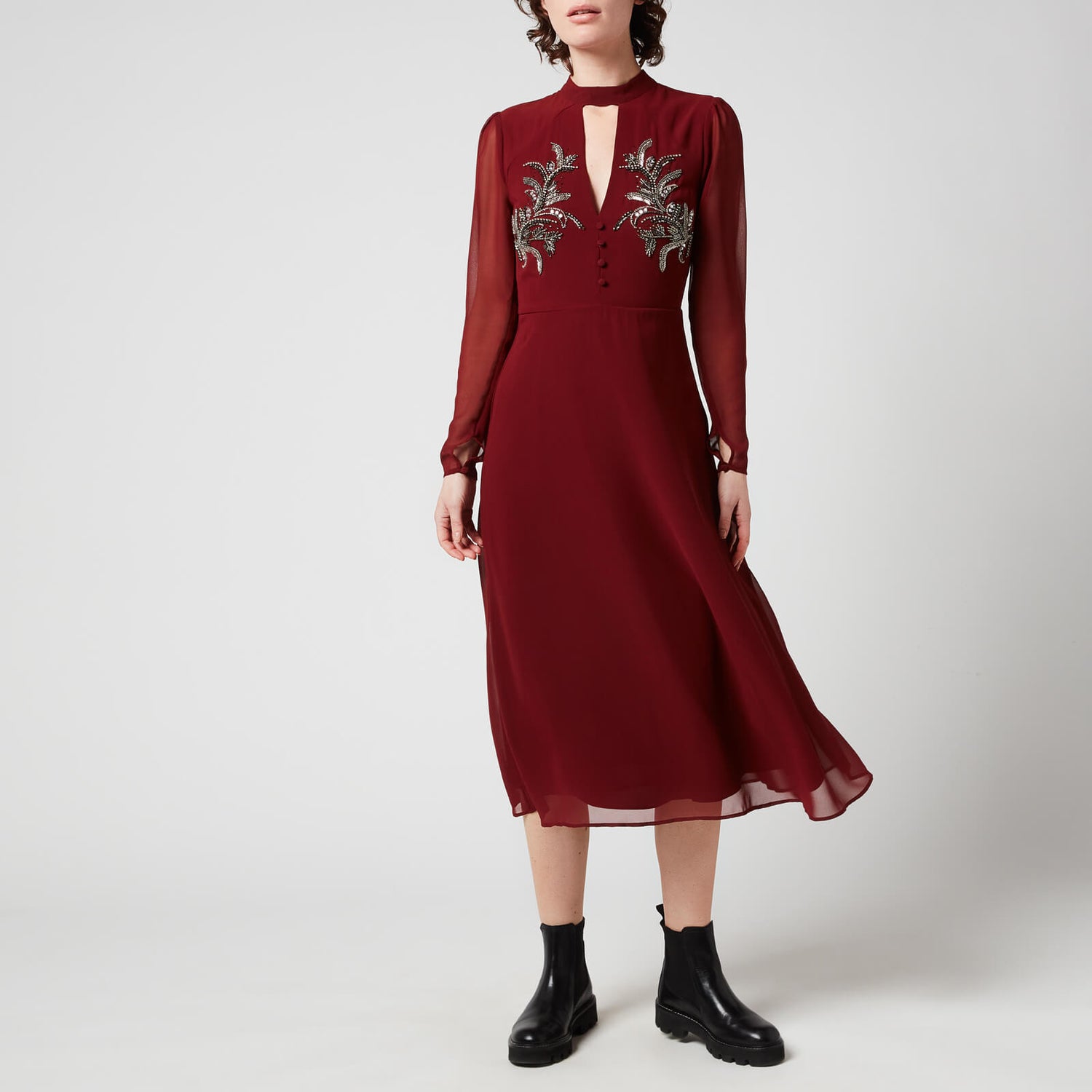 Hope & Ivy Women's Ruby Dress - Red - UK 6