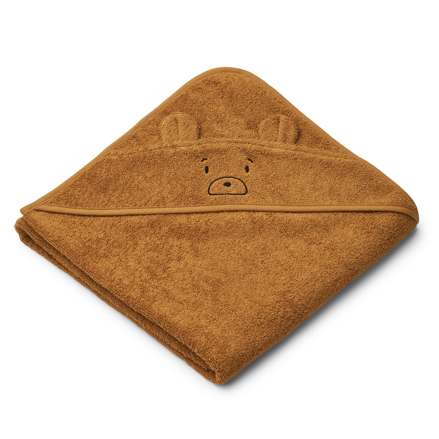 Liewood Augusta Hooded Towel - Mr Bear Golden Caramel - One Size