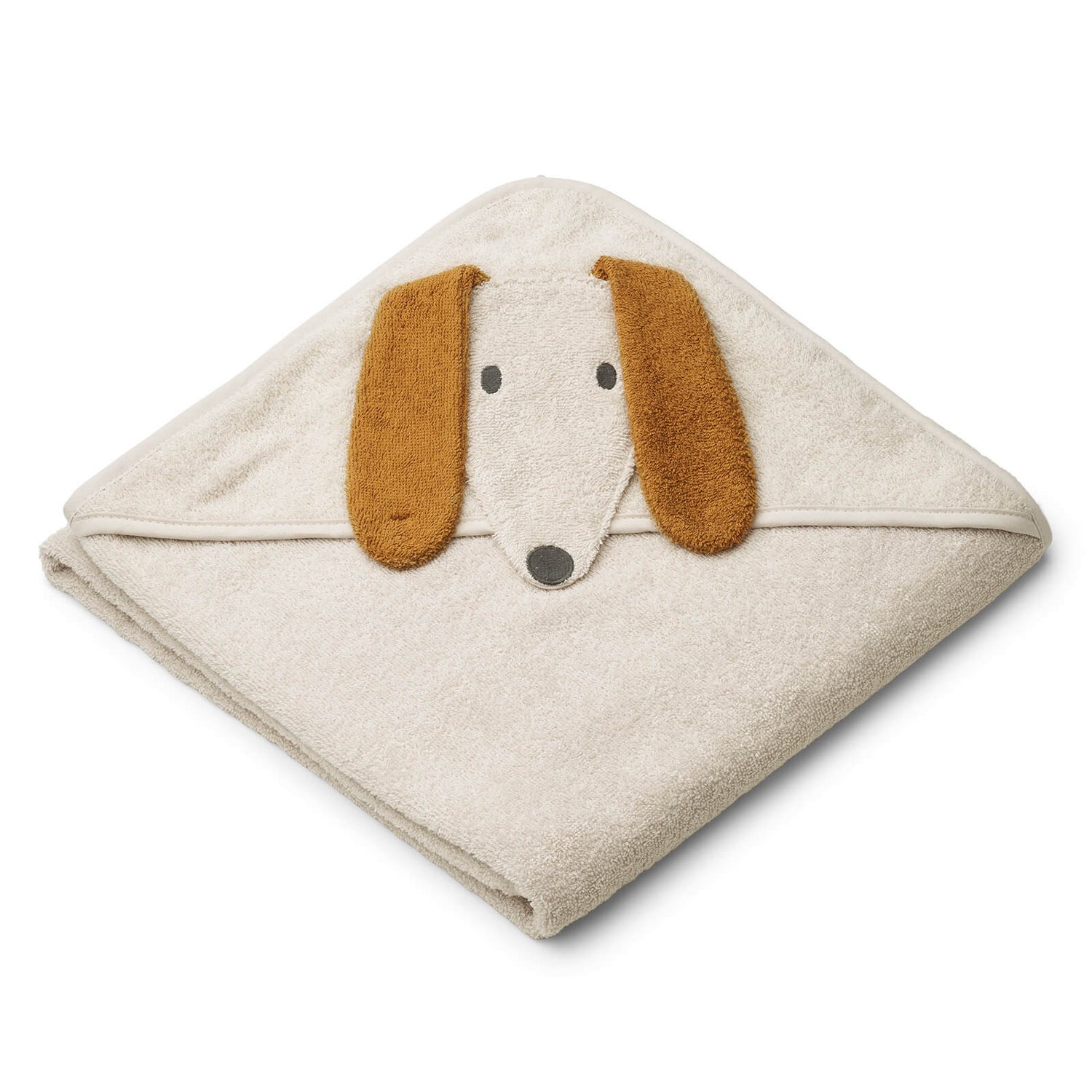 Liewood Augusta Hooded Towel - Dog Sandy - One Size