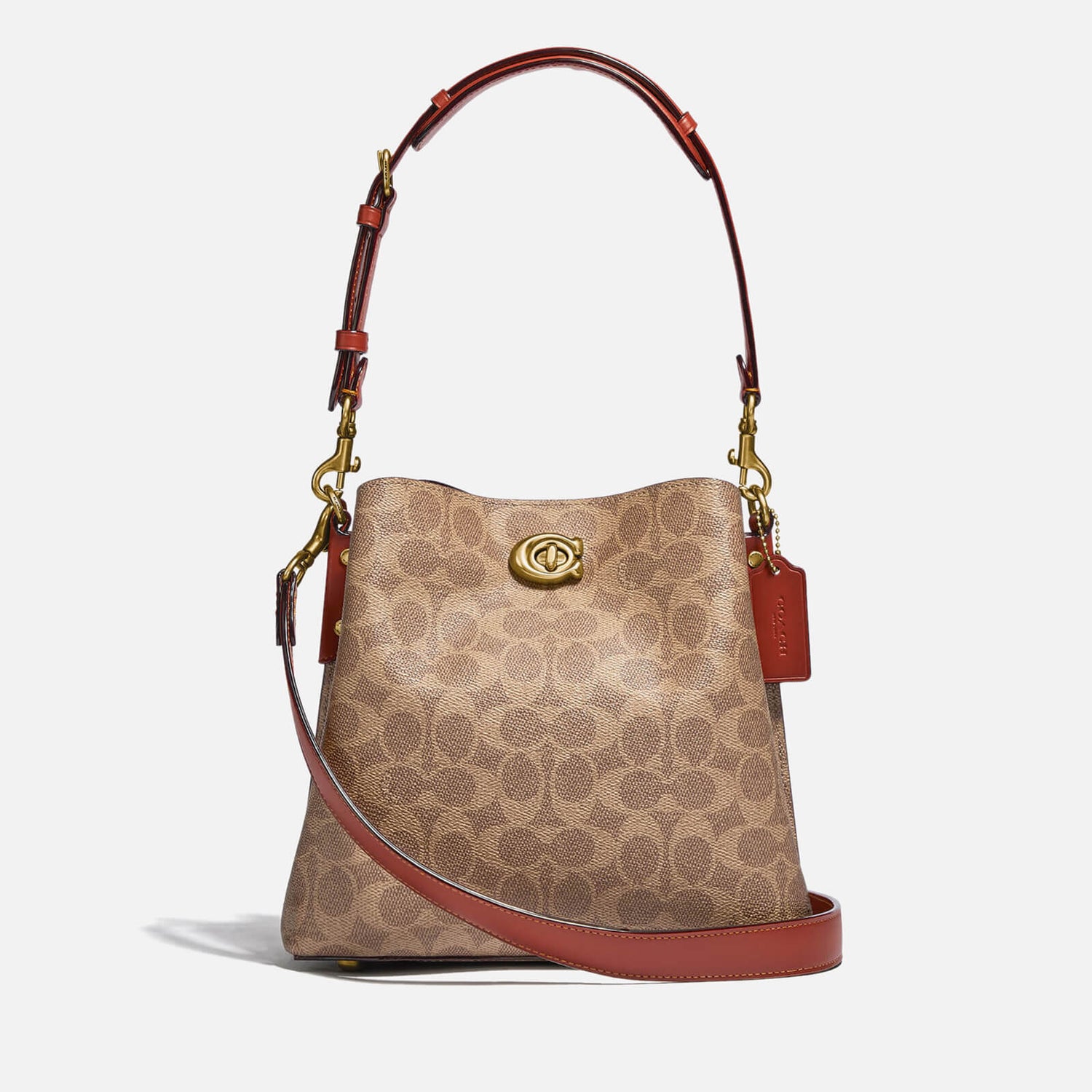 Coach Willow Signature Coated-Canvas Leather Bag