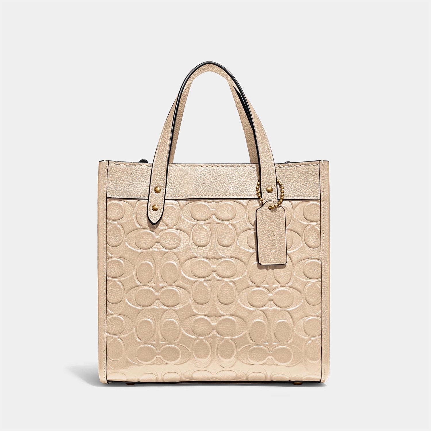 Coach Women's Signature Leather Field Tote Bag - Ivory