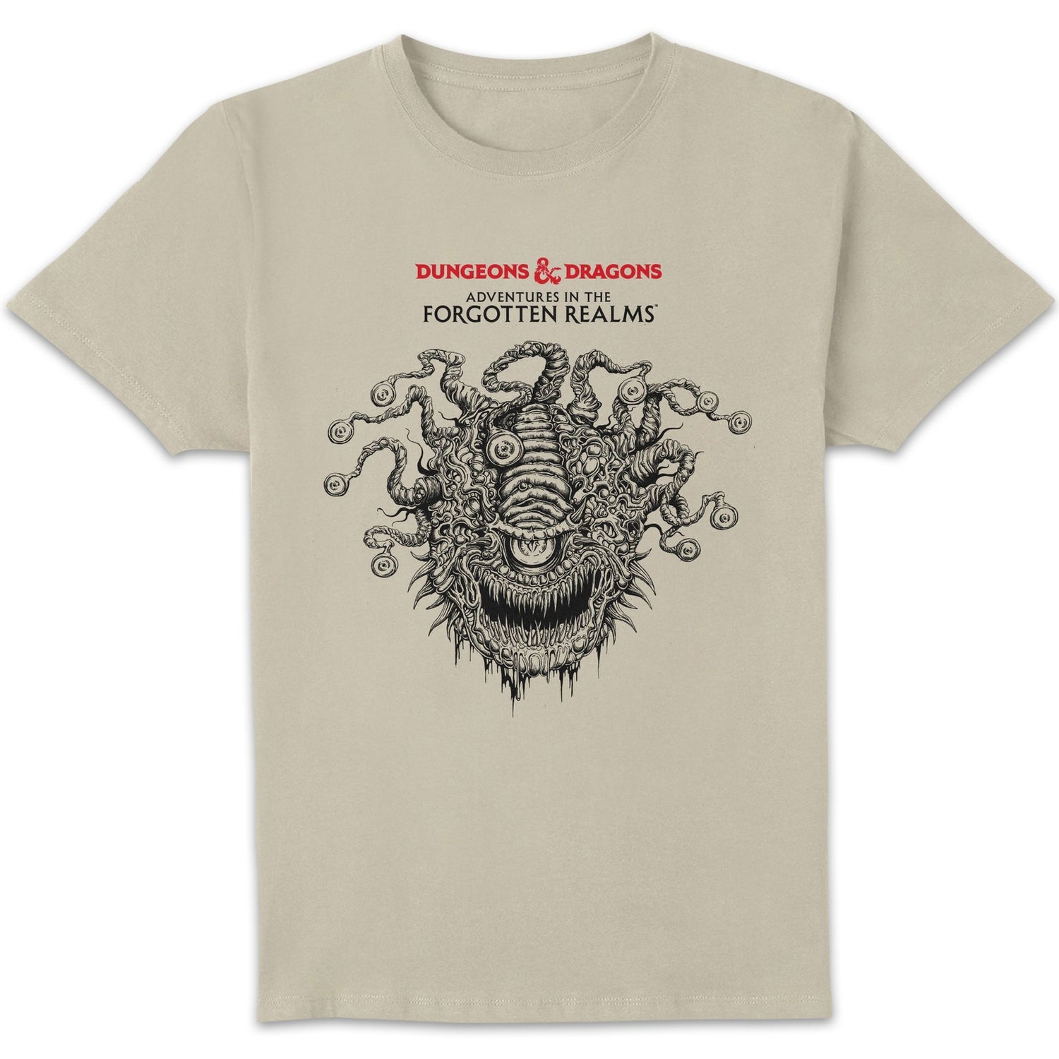 Dungeons & Dragons Beholder Unisex T-Shirt - White Vintage Wash