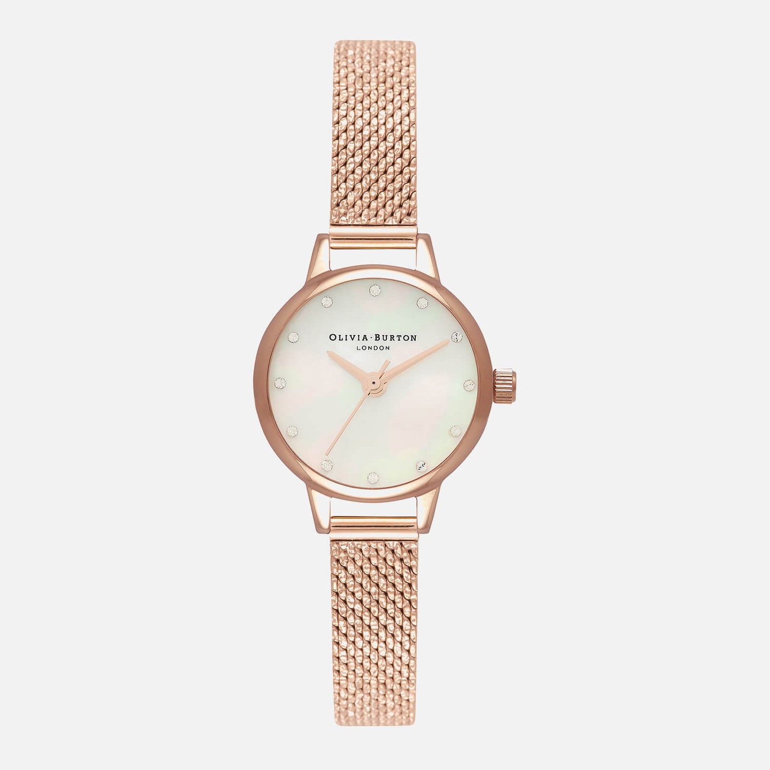 Olivia Burton Women's Classics Collection Watch - White & Rose Gold