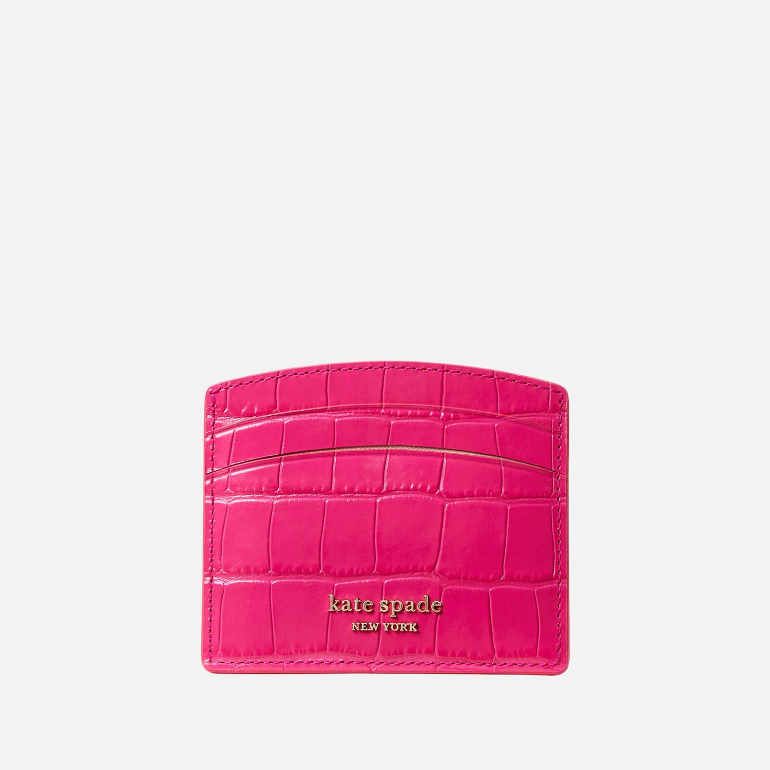 Kate Spade New York Women's Spencer Croc Card Holder - Pink