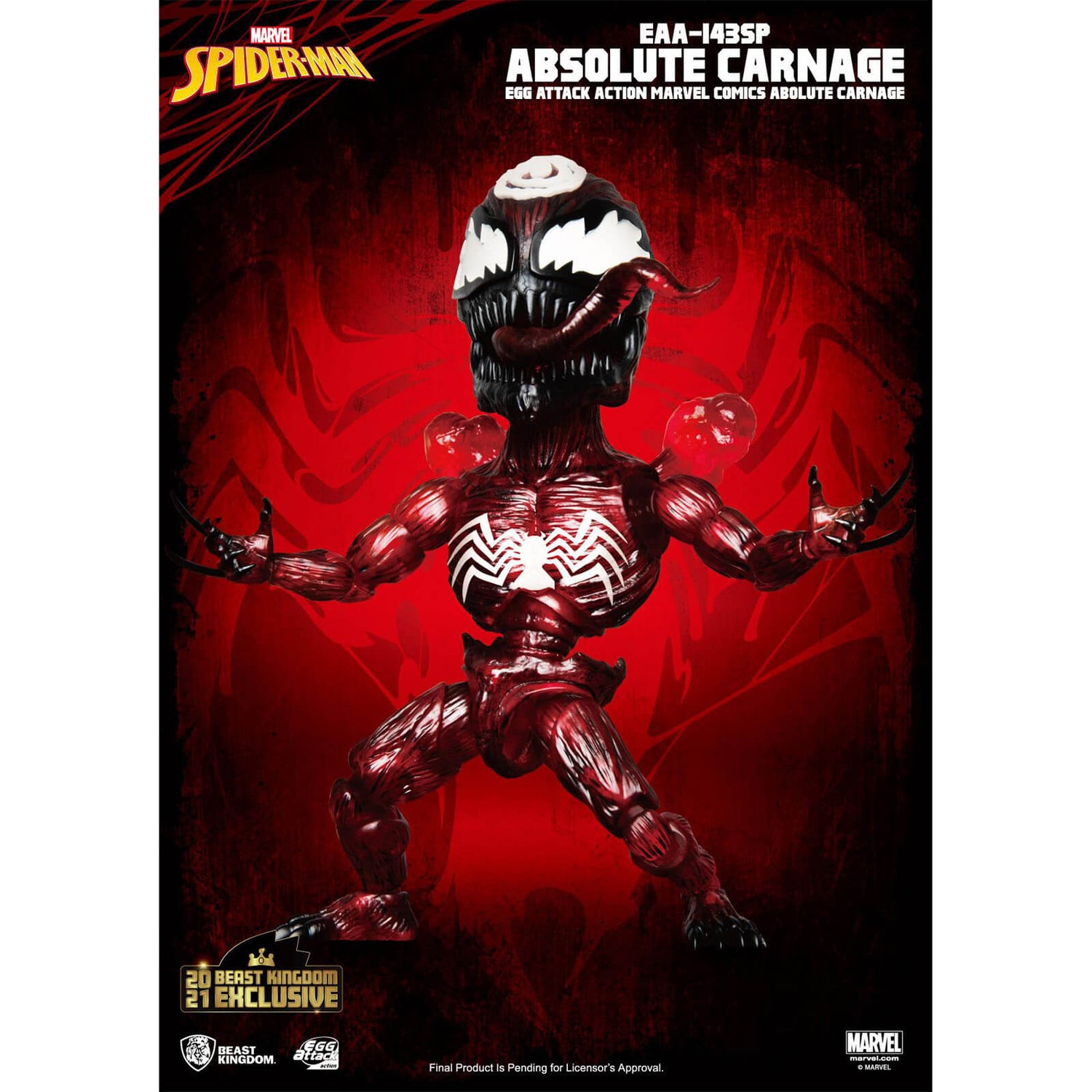 Beast Kingdom Marvel Comics Egg Attack Action Figure Absolute Carnage BK Exclusive 16 cm