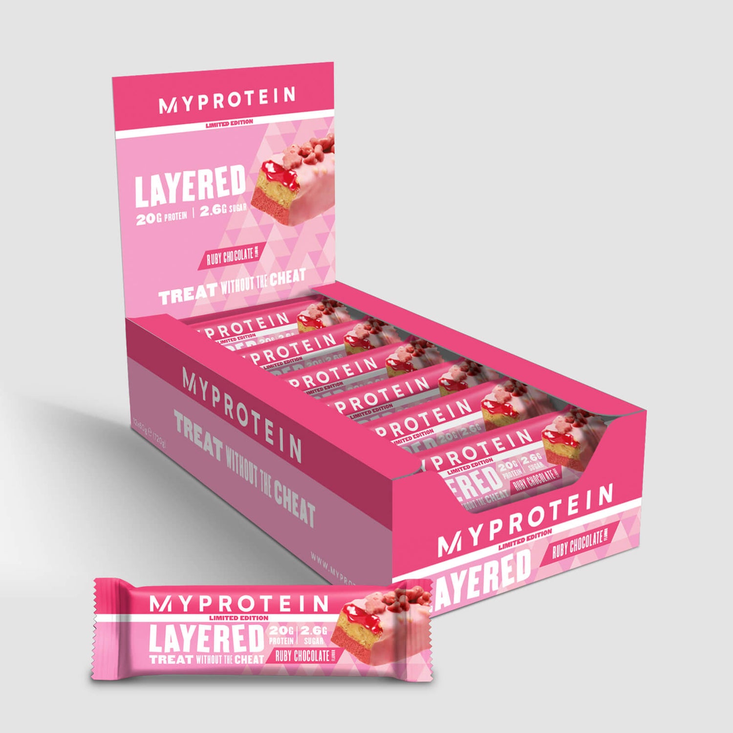 Ruby Chocolate Layered Bar | Protein Bars | MYPROTEIN™