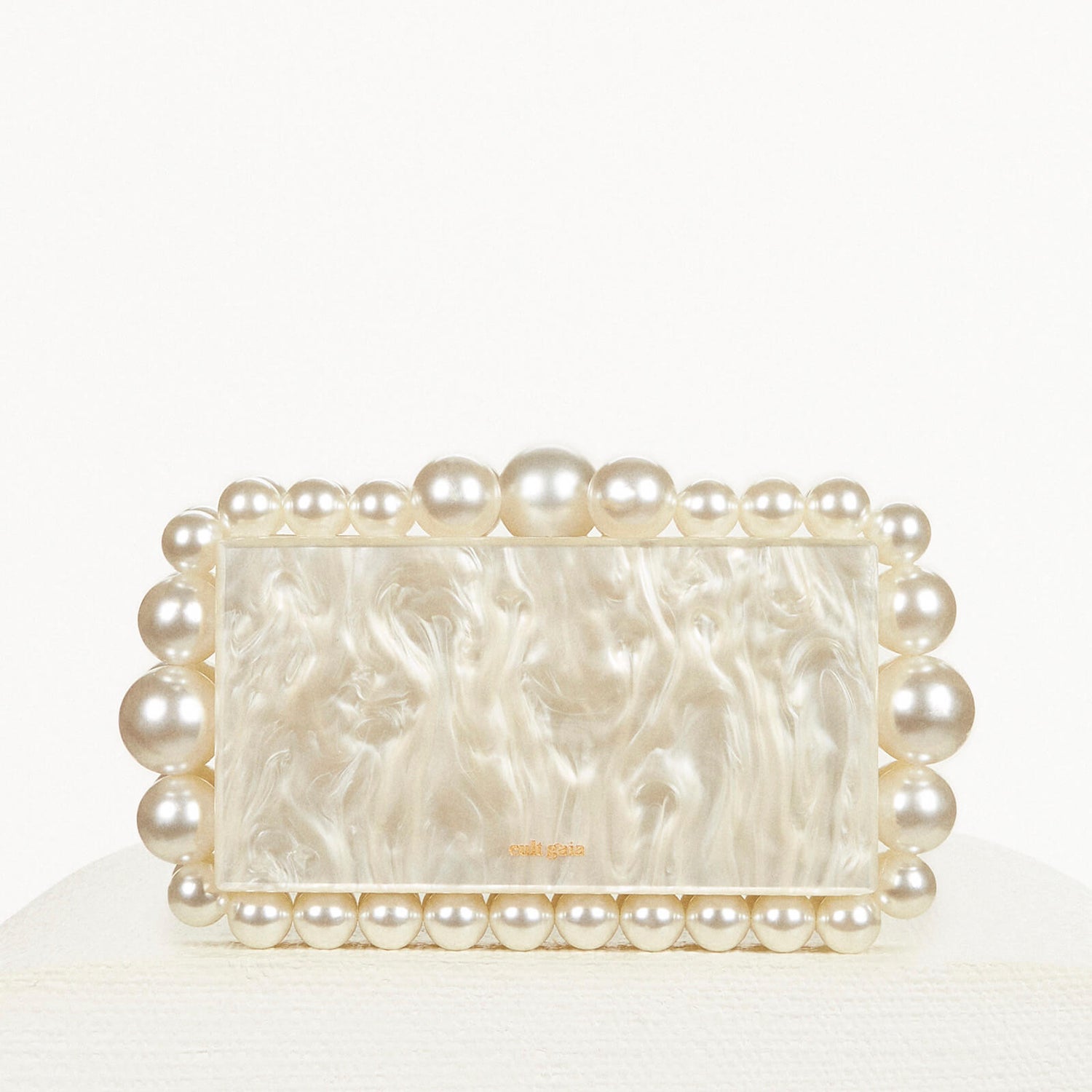 Cult Gaia Eos Marbled Acrylic Clutch Bag