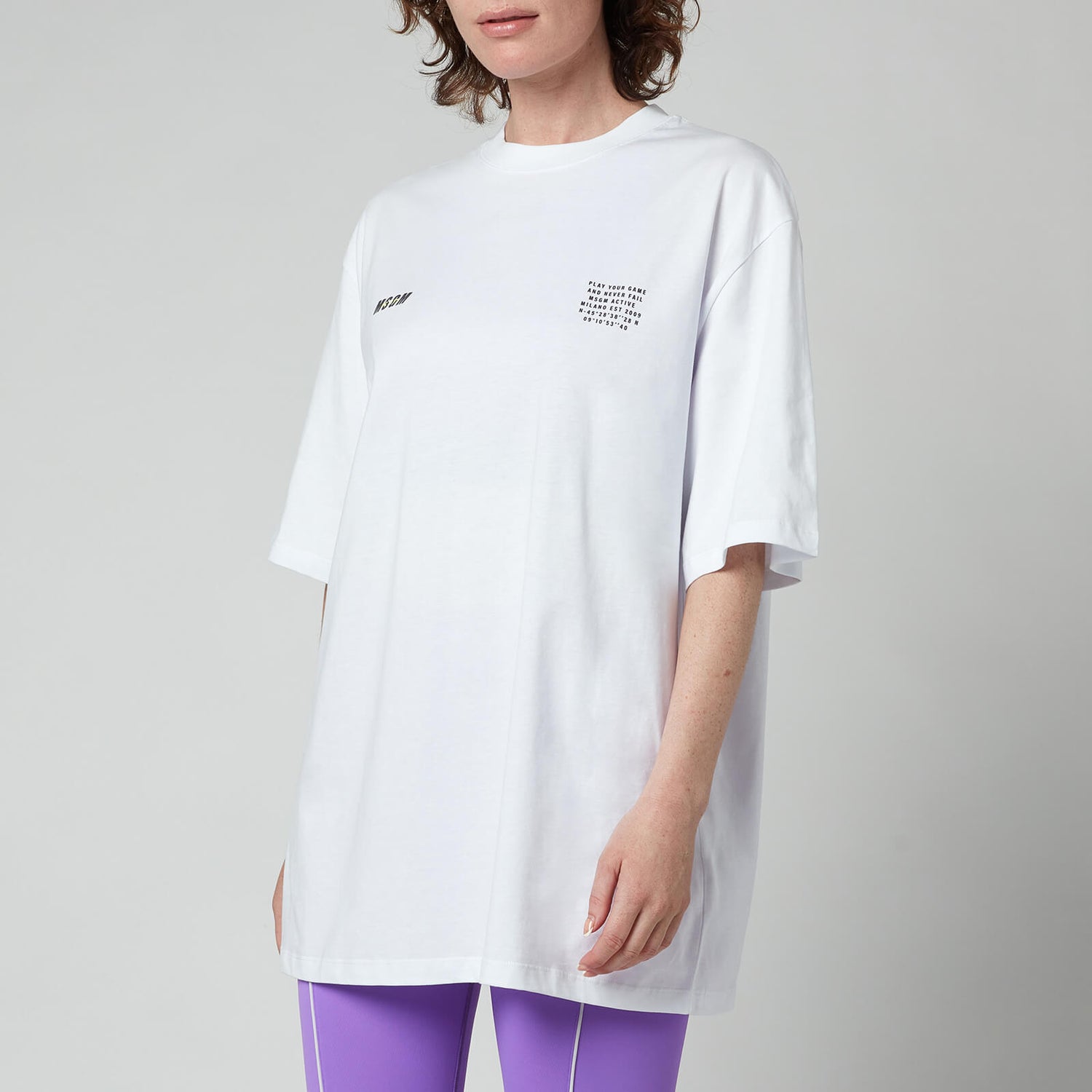 MSGM ActiveWomen's Small Logo T-Shirt - Optical White