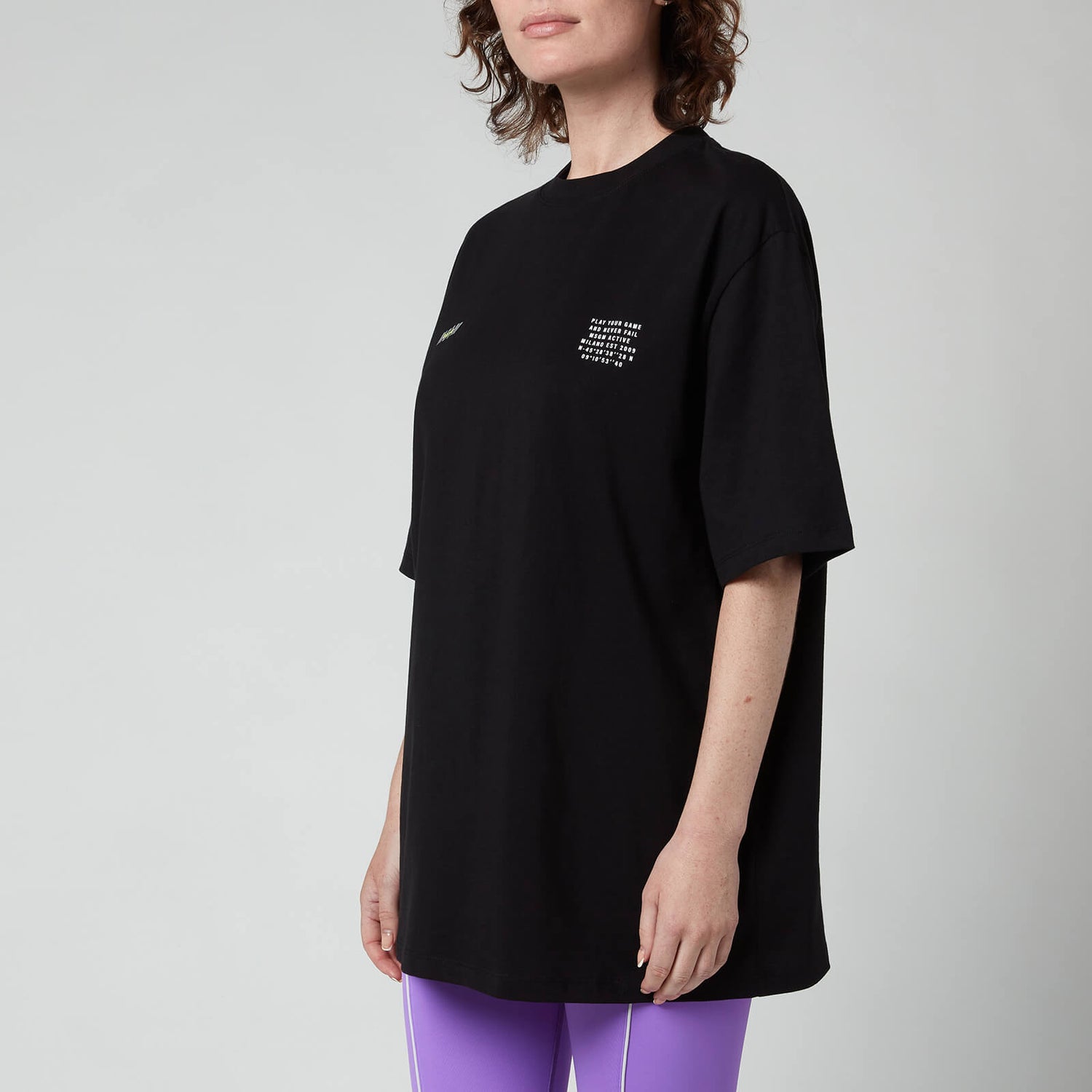 MSGM ActiveWomen's Small Logo T-Shirt - Black