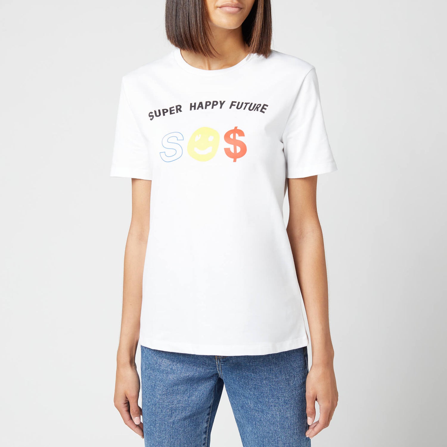 Être Cécile Women's Super Happy Future Classic T-Shirt - White - L