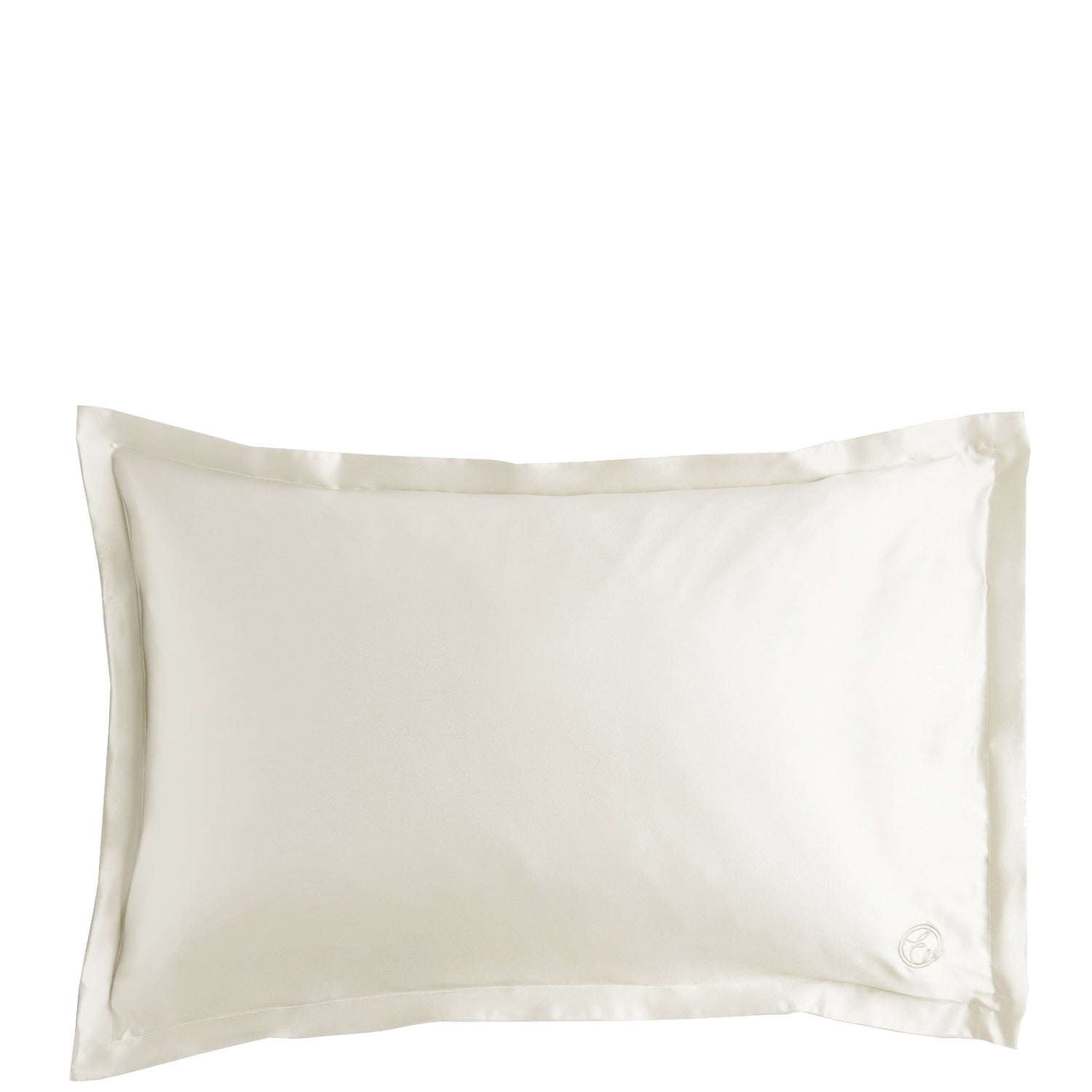 ESPA Home Oxford Edge Silk Pillowcase - Pearl White