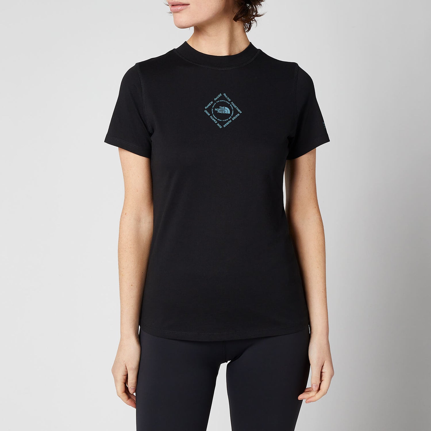 The North Face Women's S/S Himalayan Bottle Source T-Shirt - Black - XS