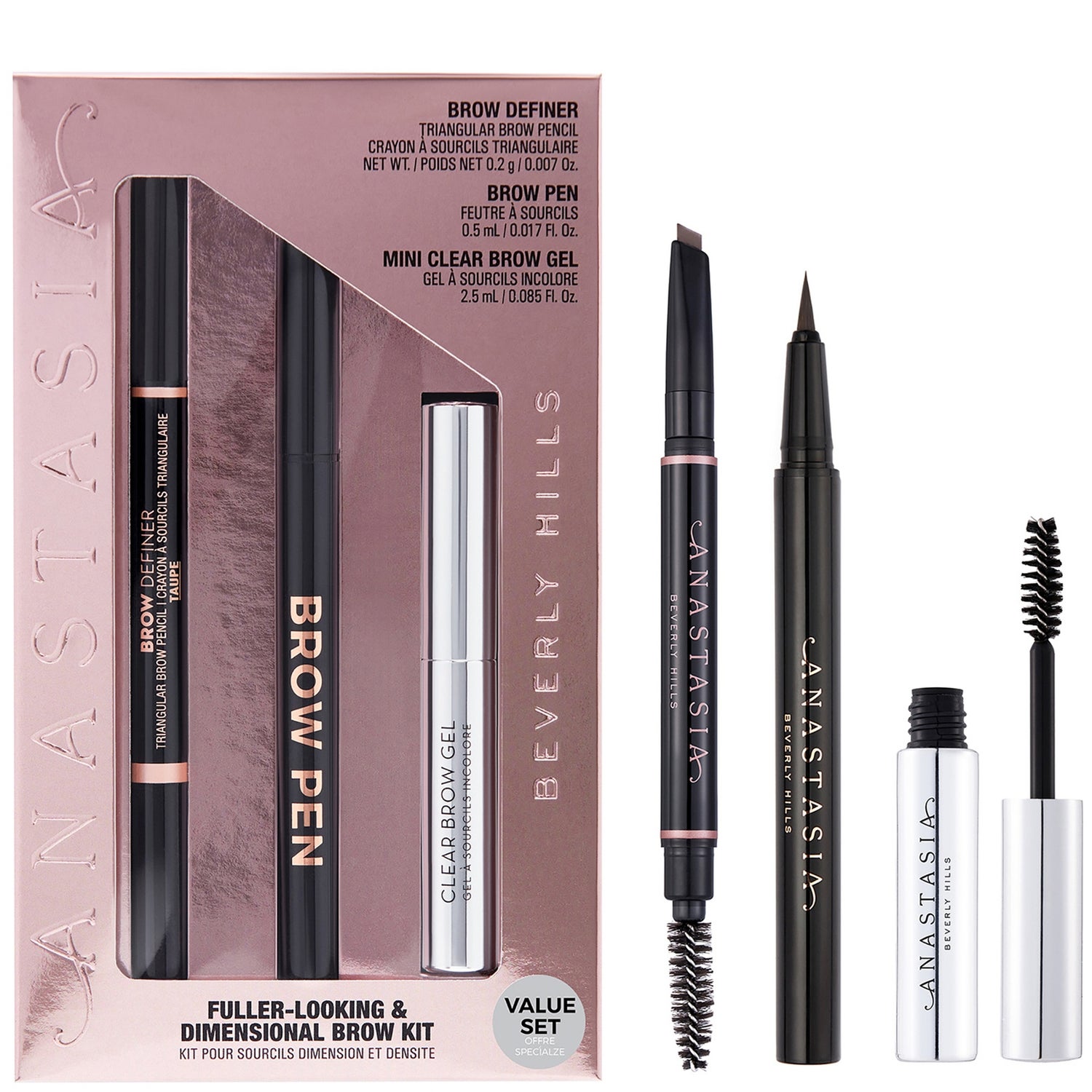 Anastasia Beverly Hills Fuller Looking and Dimensional Brows Kit (Various Shades)