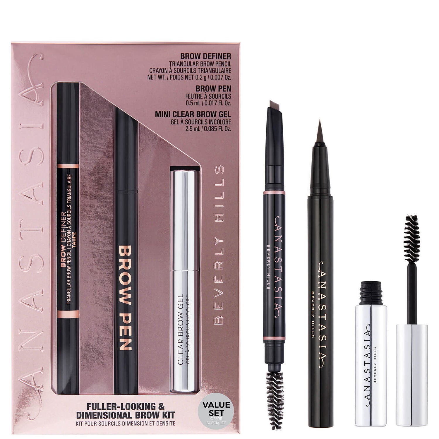 Anastasia Beverly Hills Fuller Looking and Dimensional Brows Kit (Various Shades)