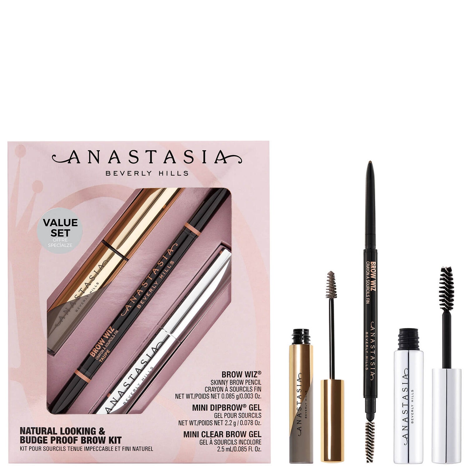 Anastasia Beverly Hills Natural Looking and Budge Proof Brow Kit (Various Shades)