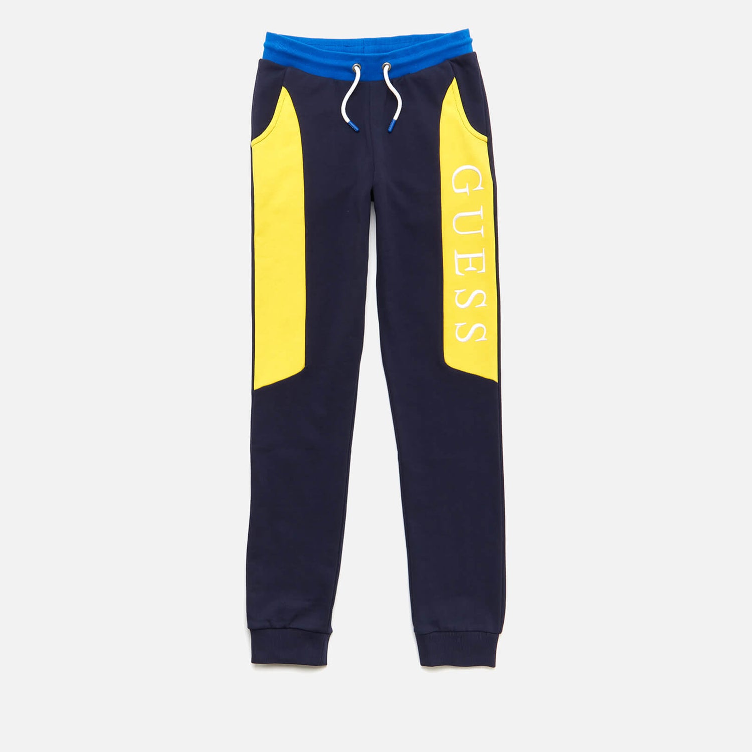 Guess Boys' Active Sweatpants - Blue and Yellow Comb - 3 Years